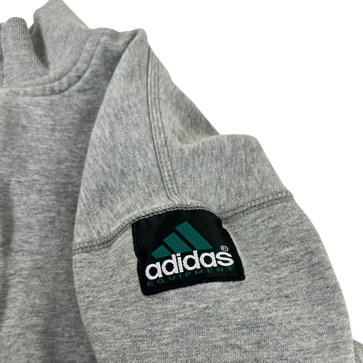 Vintage Adidas Equipment Quarter-Zip Sweatshirt Grey