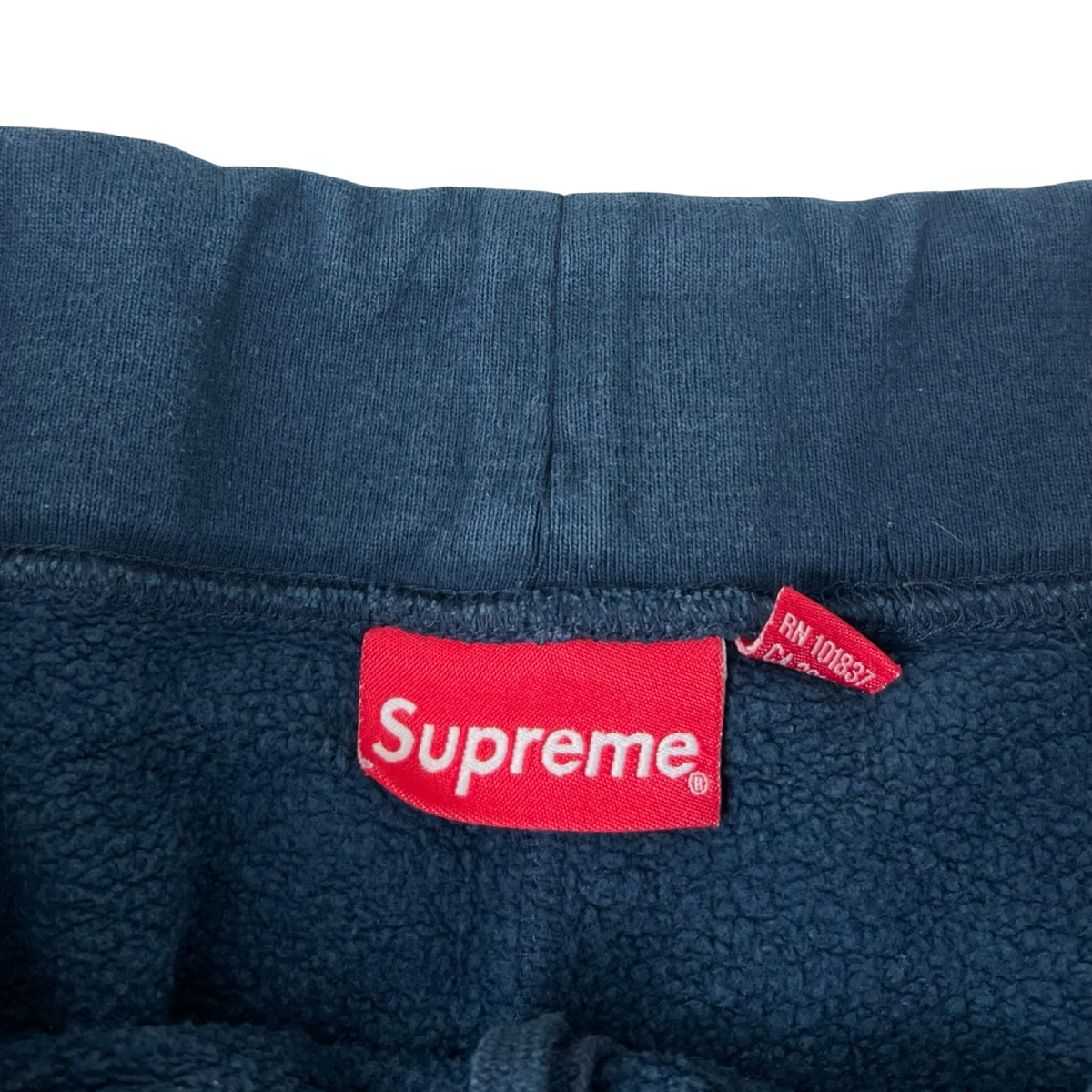 Supreme Cuffed Ankle Navy Sweatpants