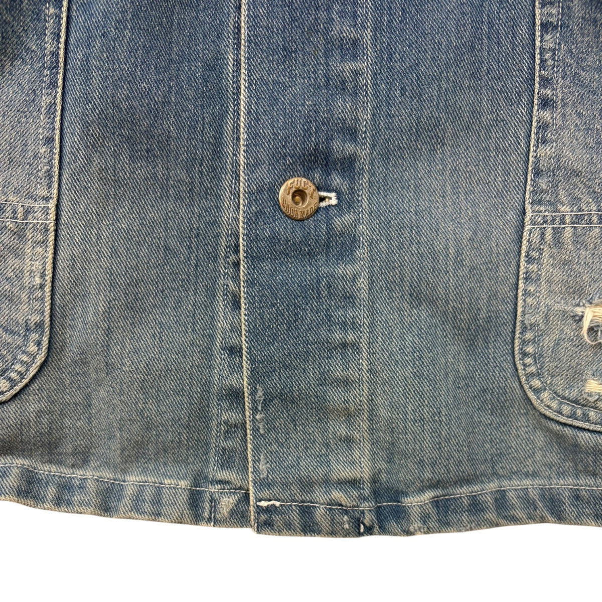 FCUT SSDD Denim Chore Coat Light Wash