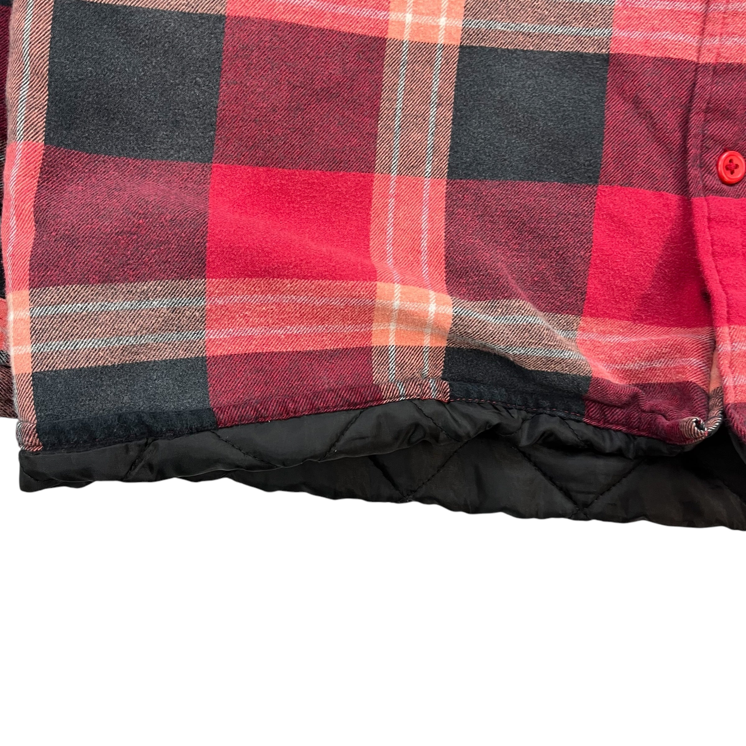 Supreme Quilted Flannel Shirt Red