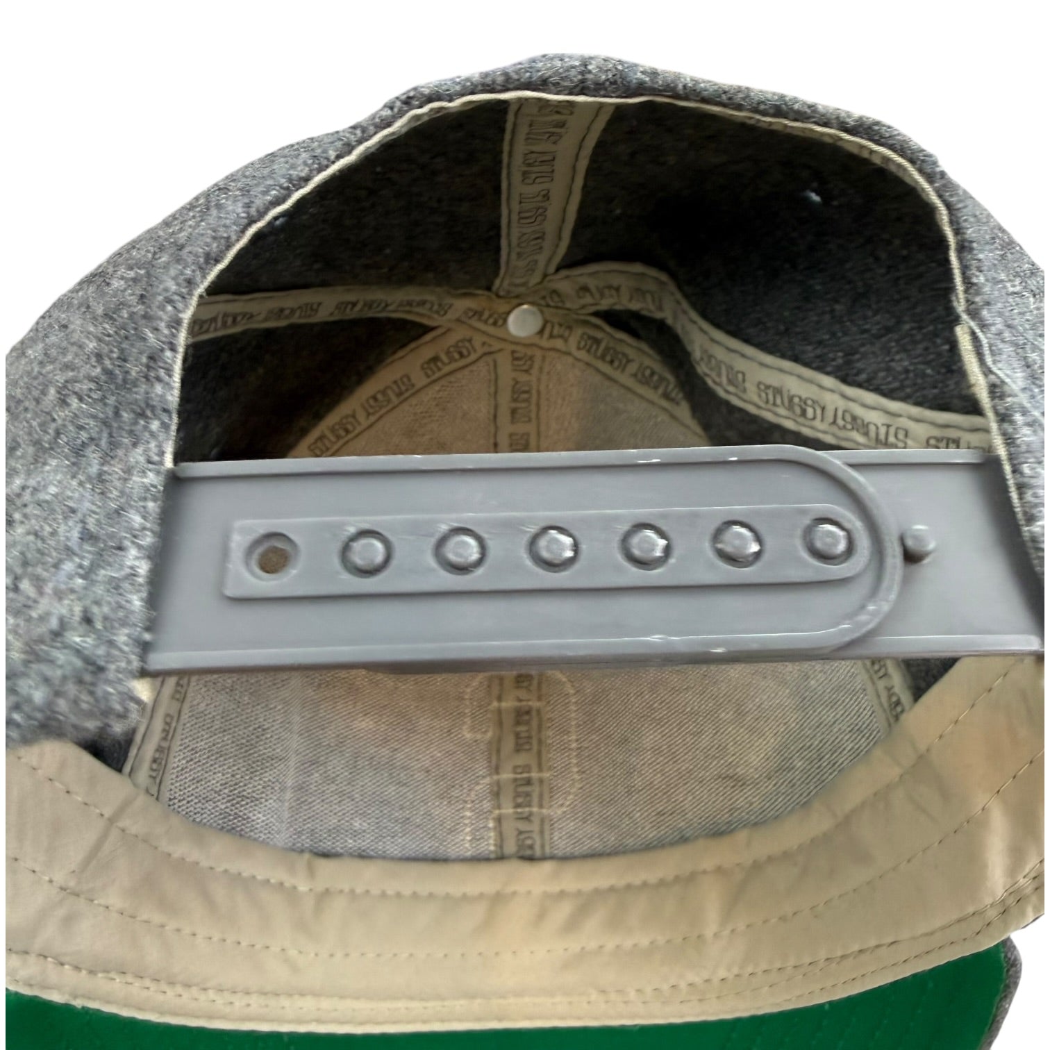 Stussy Wool SnapBack Hat Grey