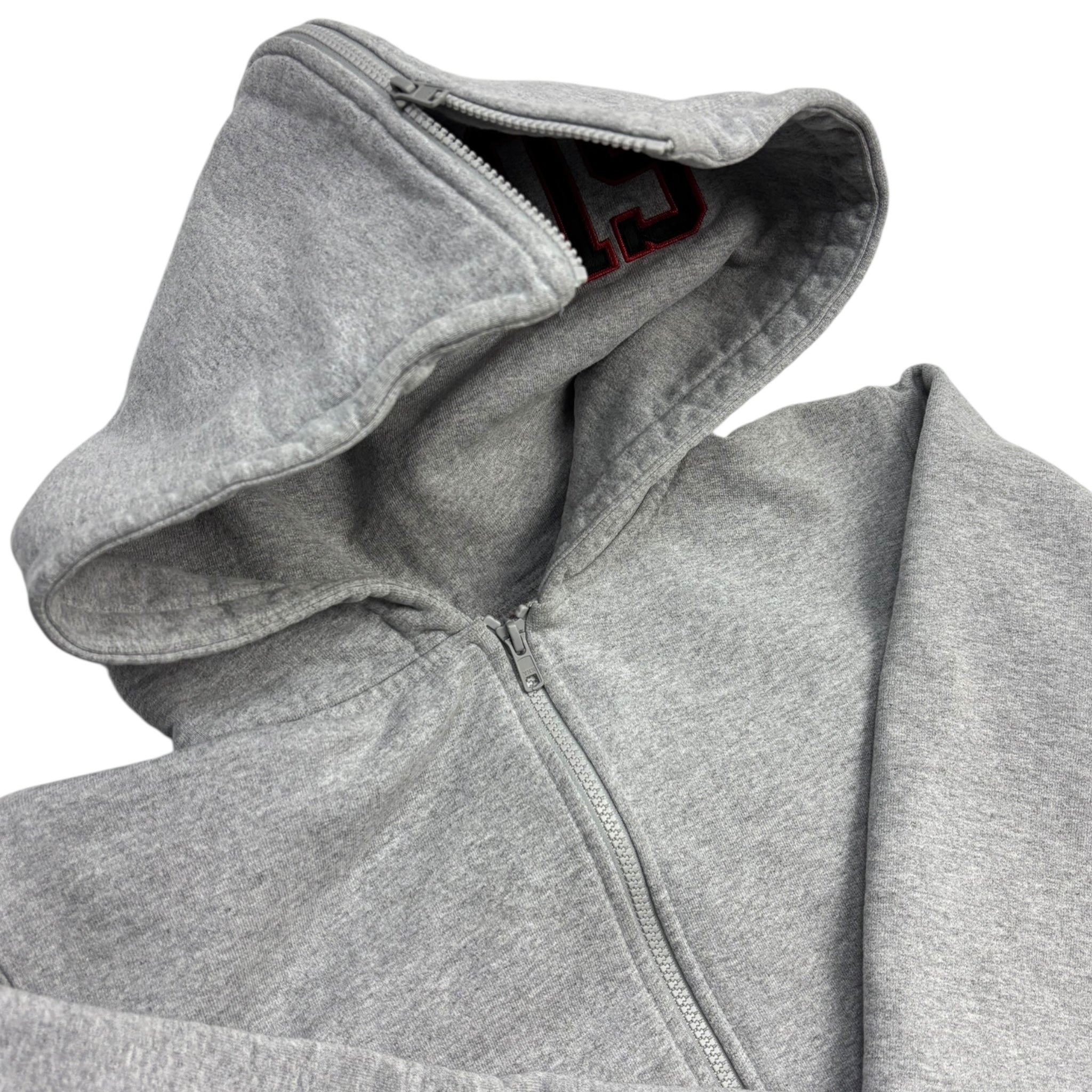 Supreme Split Hood Zip Up Sweat Heather Grey
