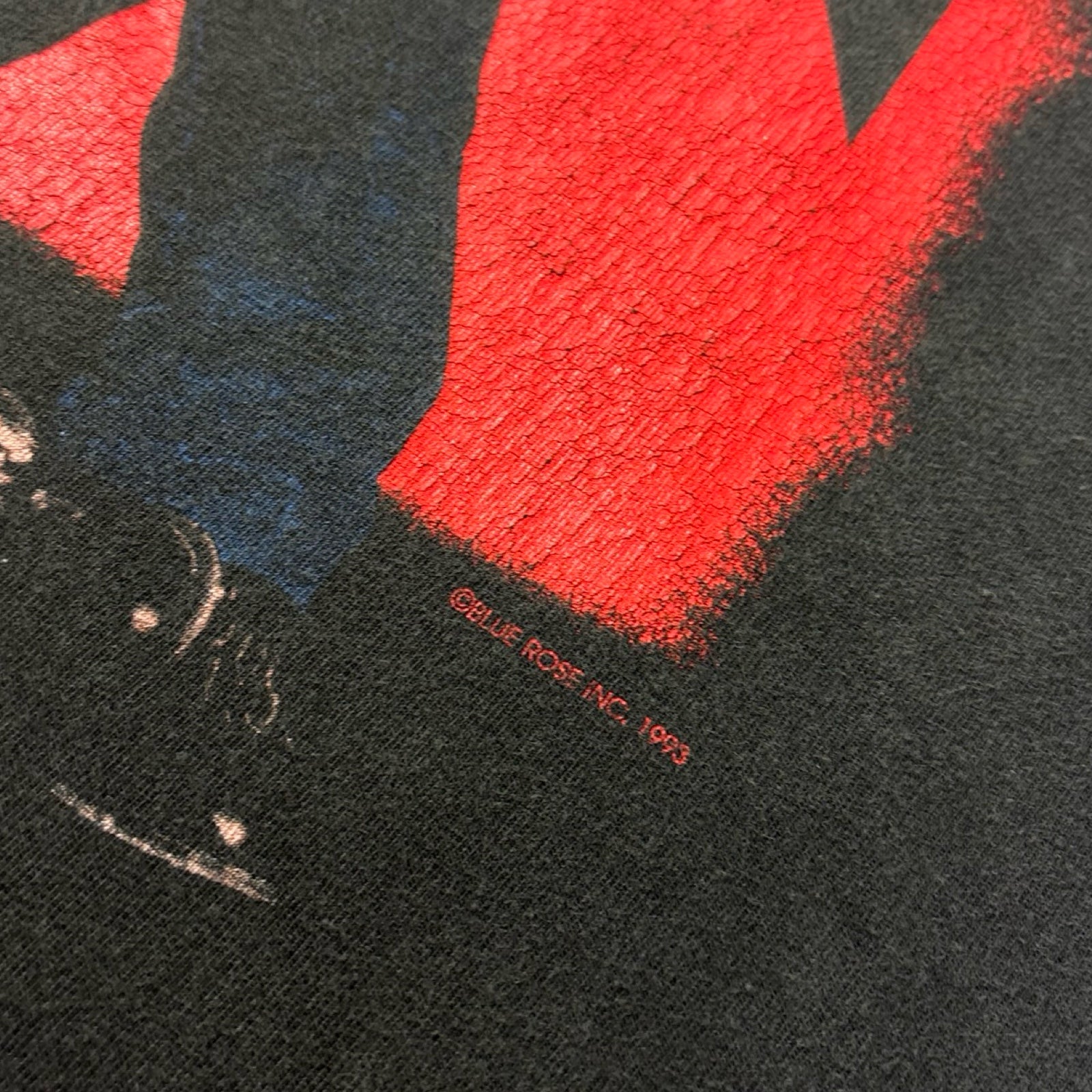 1993 Garth Brooks On Tour T-Shirt Red Black