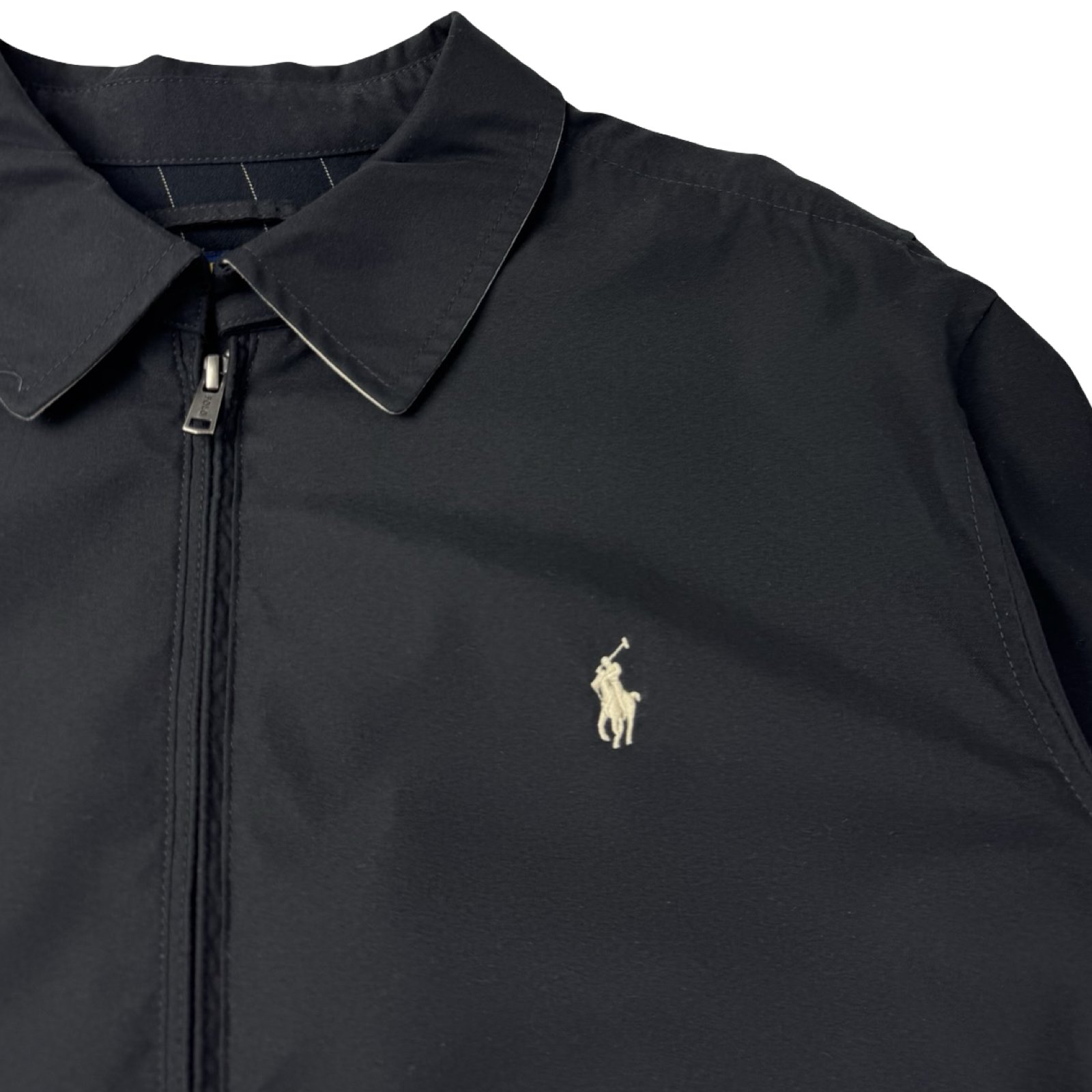 Polo Ralph Lauren Harrington Tartan Lined Jacket Black