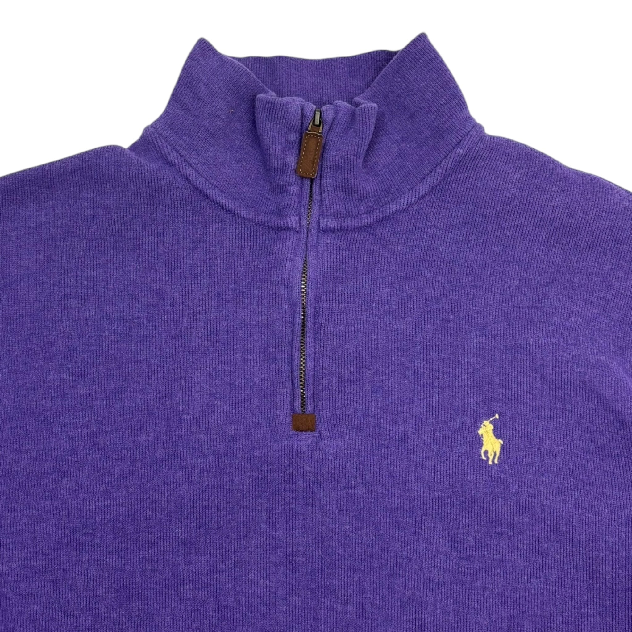Polo Ralph Lauren Quarter Zip Sweater Purple