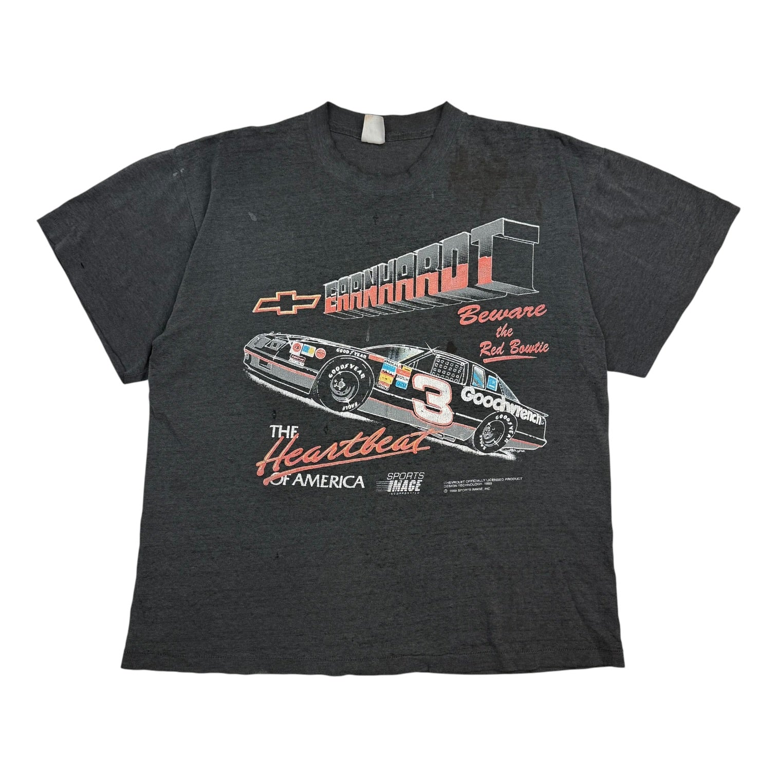 1989 Dale Earnhardt “Beware The Red Bowtie” Tee Black