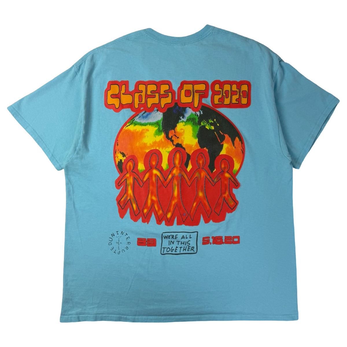 Travis Scott Cactus Jack C/O 2020 T-Shirt Light Blue