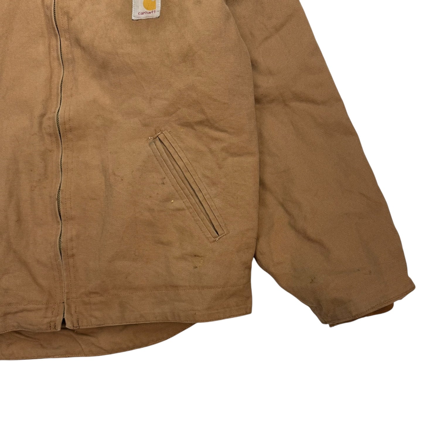 Vintage Carhartt Detroit Sherpa Lined Jacket Tan