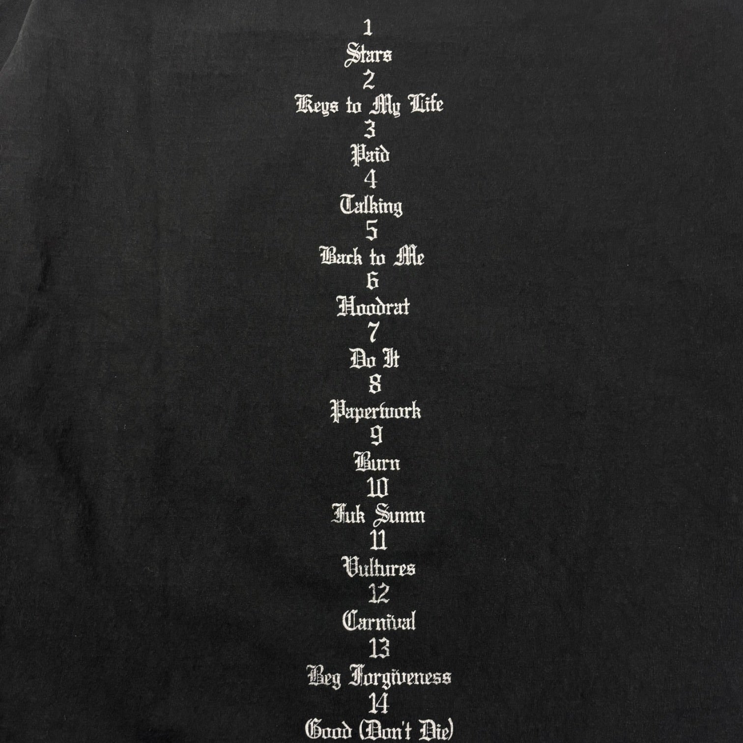 Yeezy Vulture Long Sleeve T Black