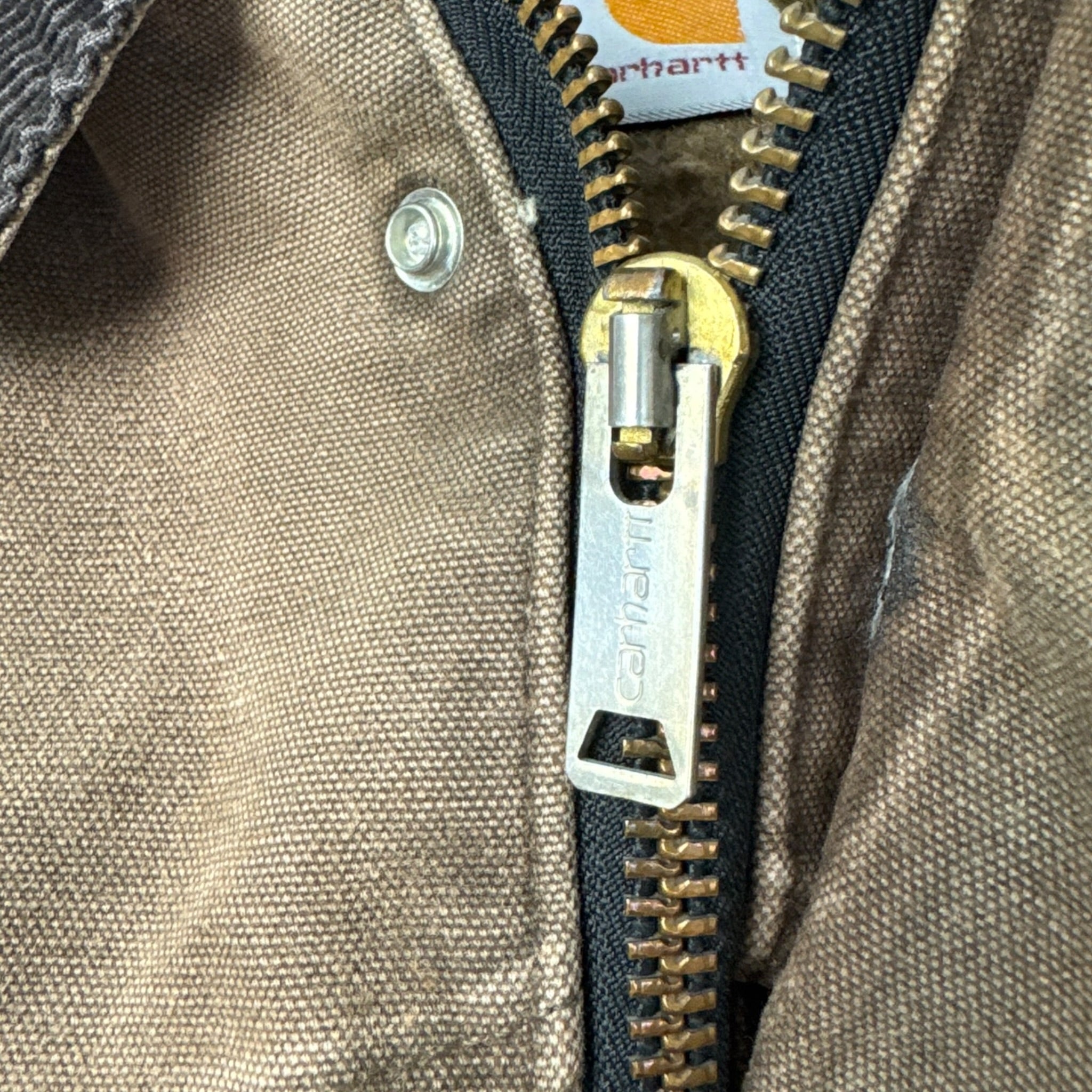 Vintage Carhartt Chore Barn Coat Blanket Lined Jacket Chocolate Brown