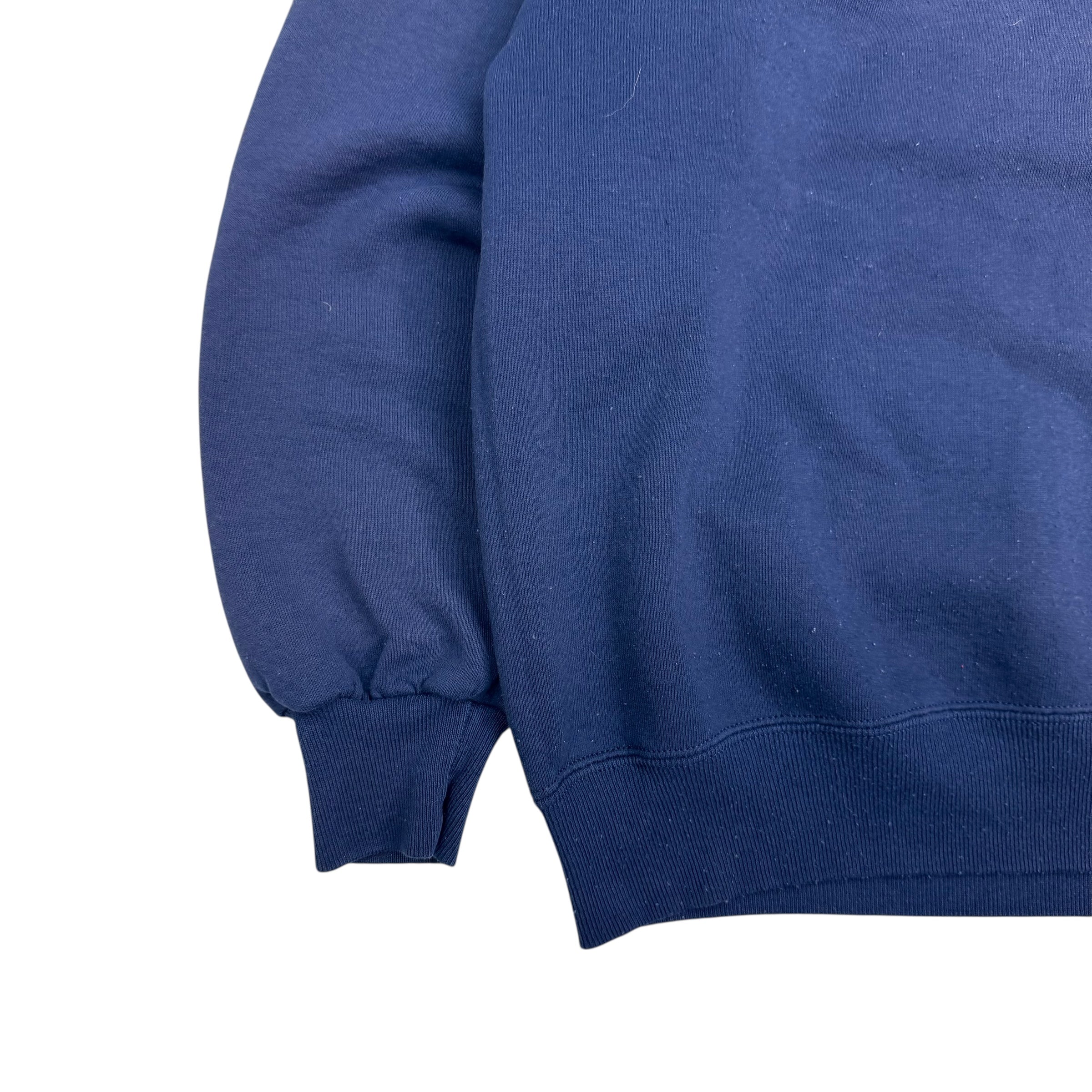 Vintage Russell Athletics Blank Crewneck Navy Blue