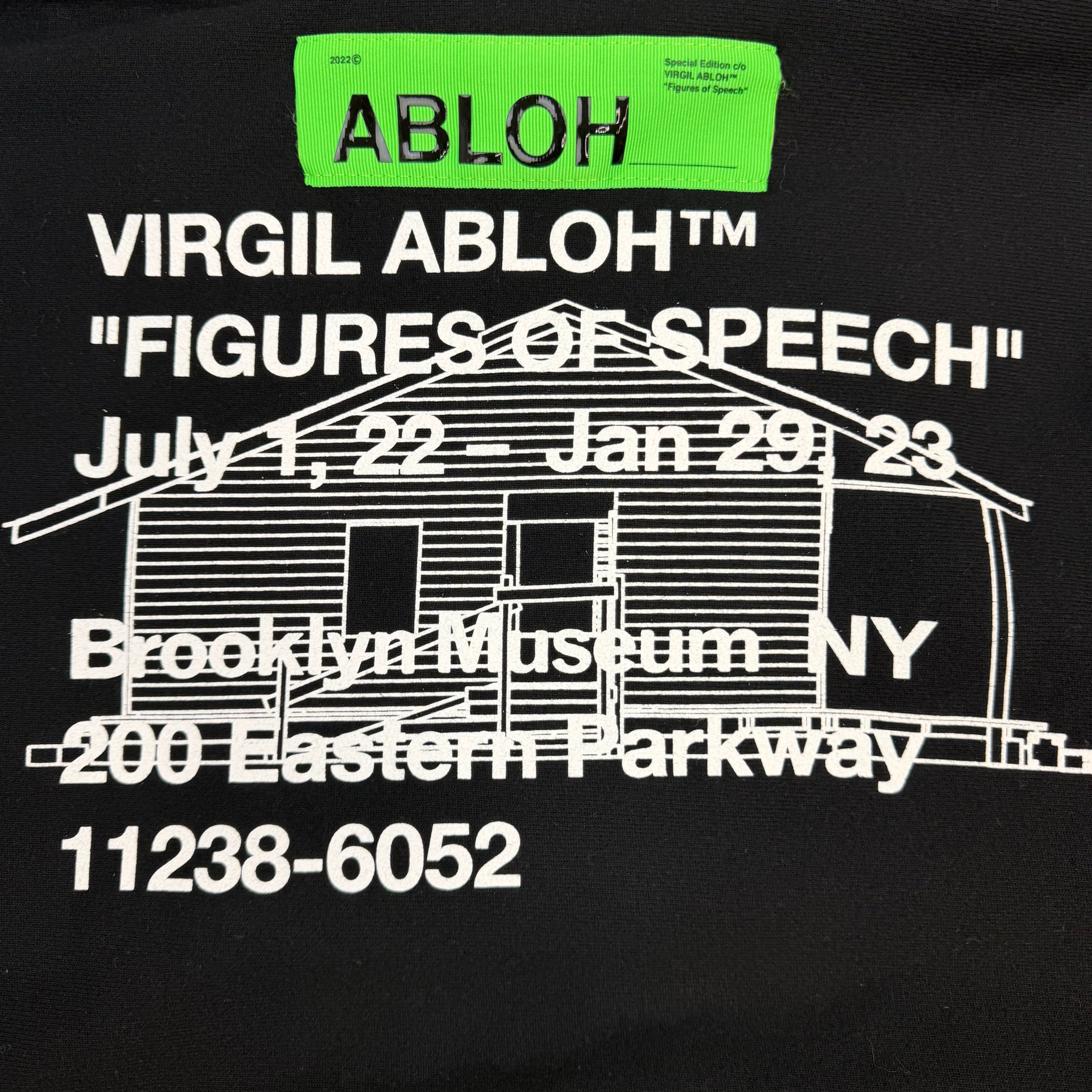 Virgil Abloh “Figures Of Speech”Exhibition Hoodie Black