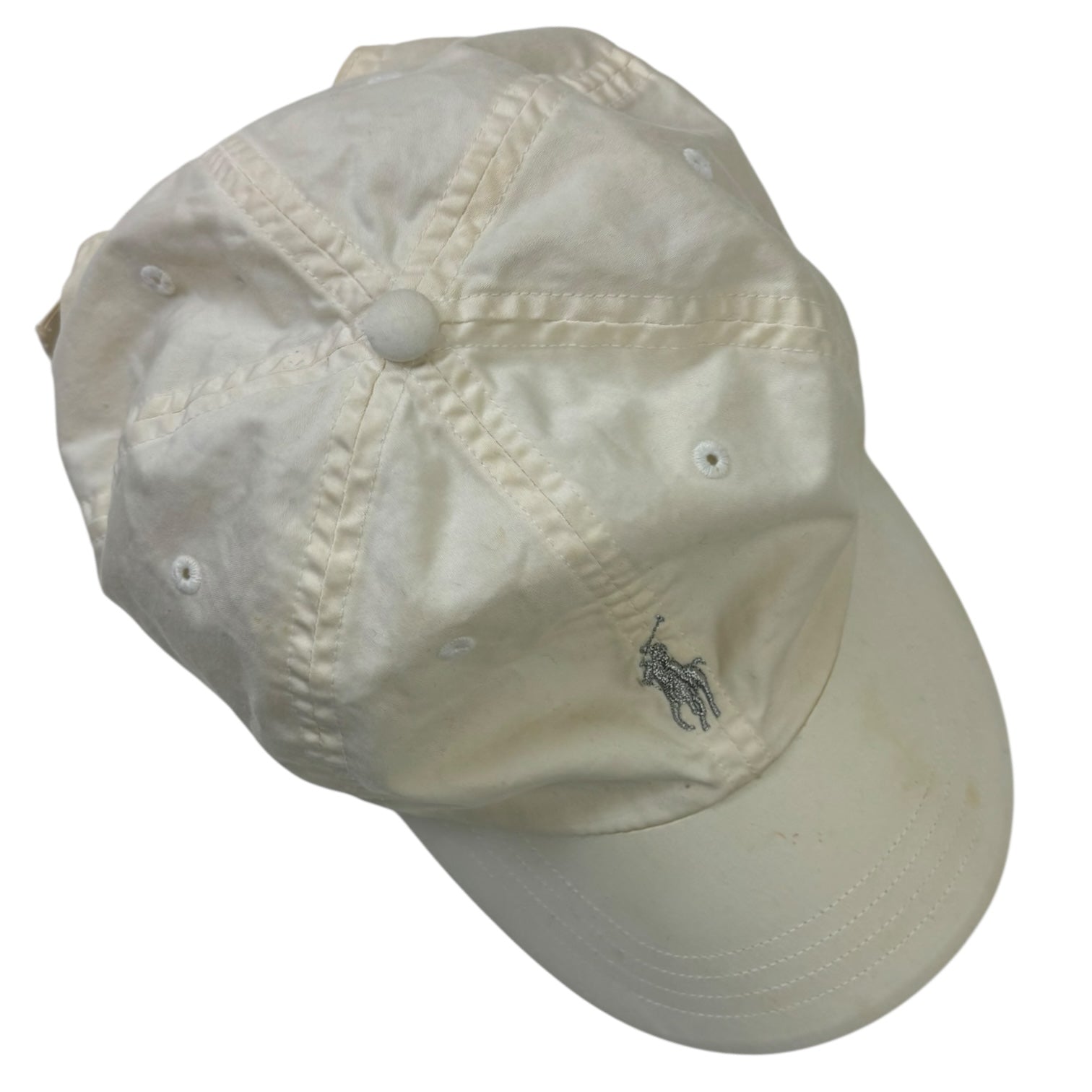 Vintage Ralph Lauren Golf StrapBack Hat White/Silver