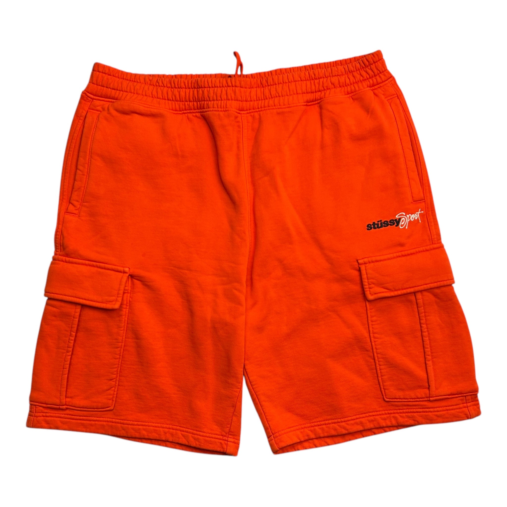 Stussy Sport Cargo Sweat Shorts Orange