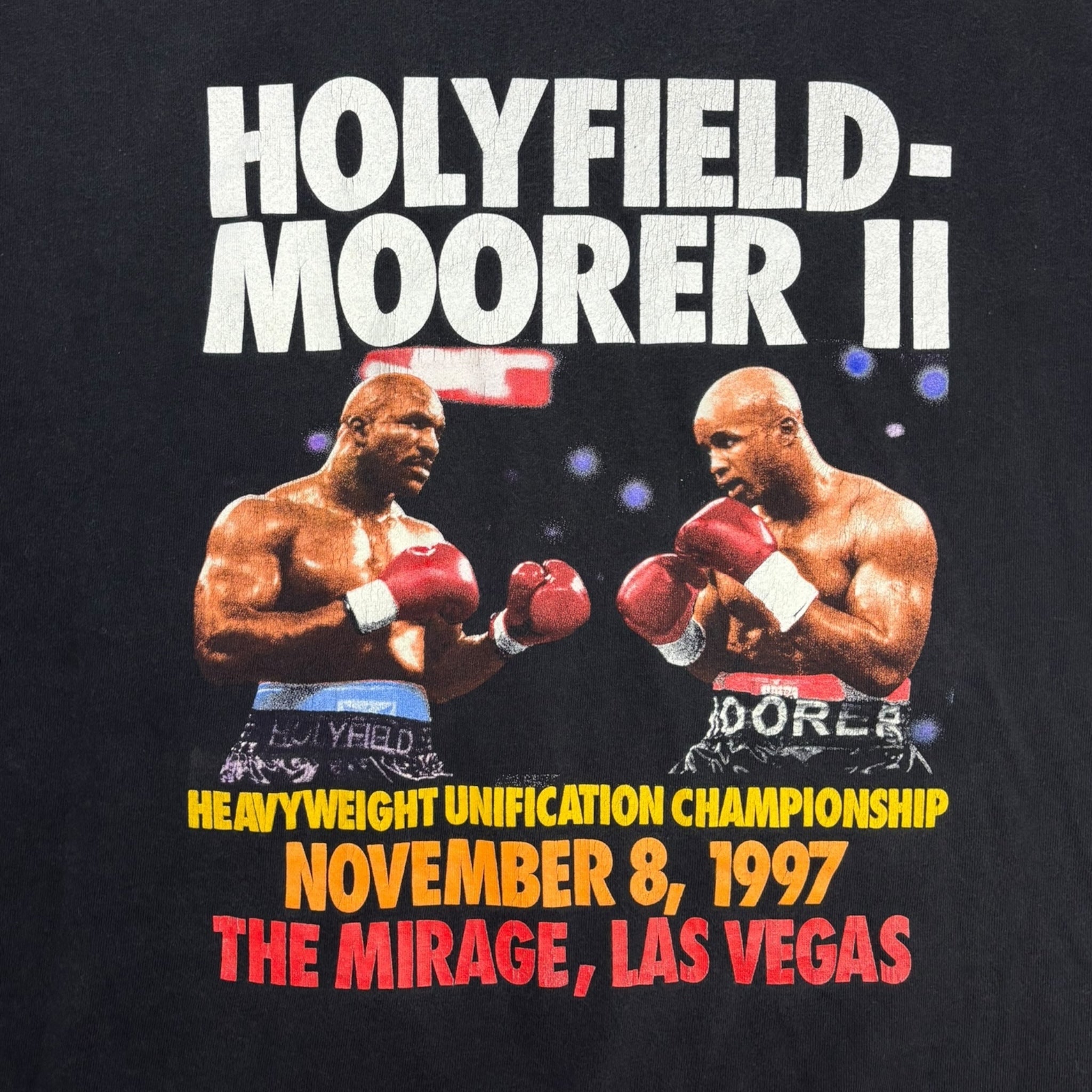 1997 Holyfield vs Moorer 2 Boxing Promo T-Shirt