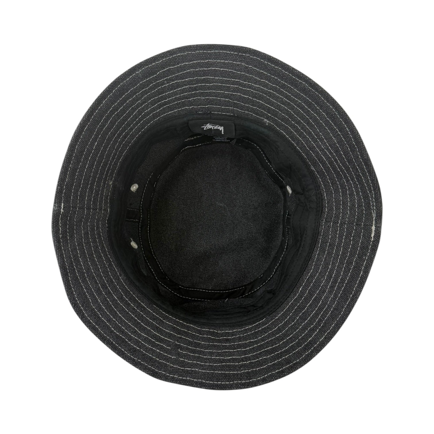 Stussy Canvas Workgear Bucket Hat Black