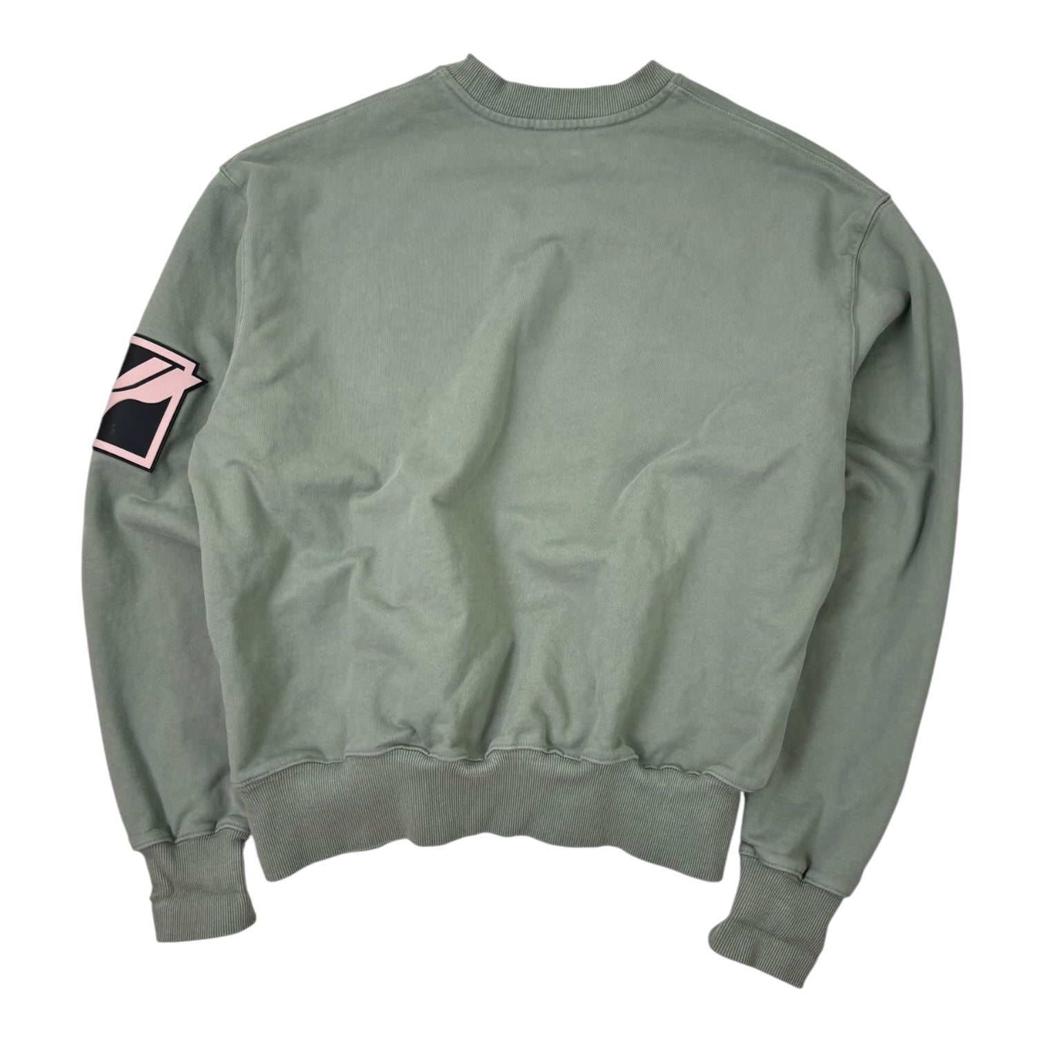 Welldone Rhinestone Logo Crewneck Moss Green