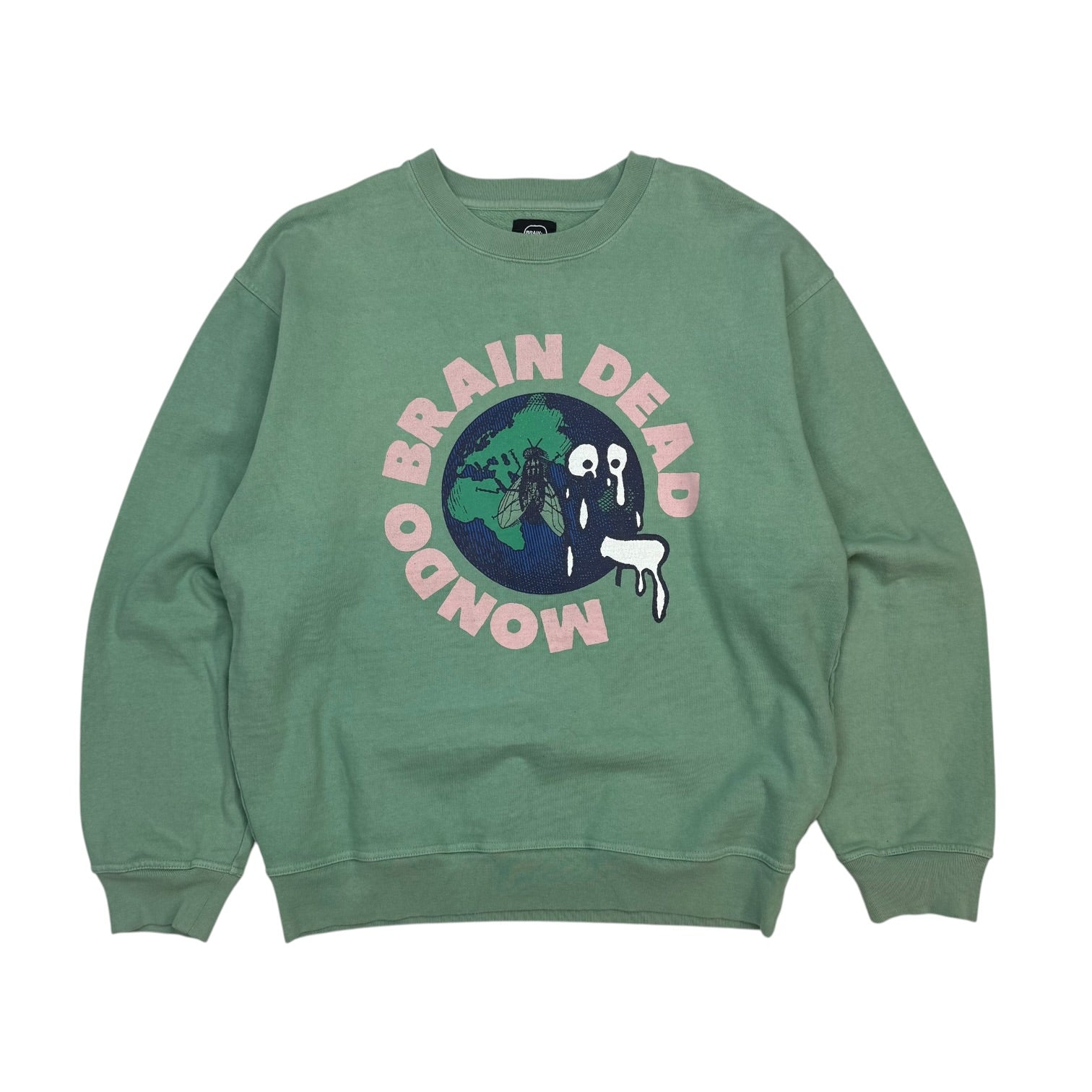Brain Dead Mondo Crew Crewneck Green