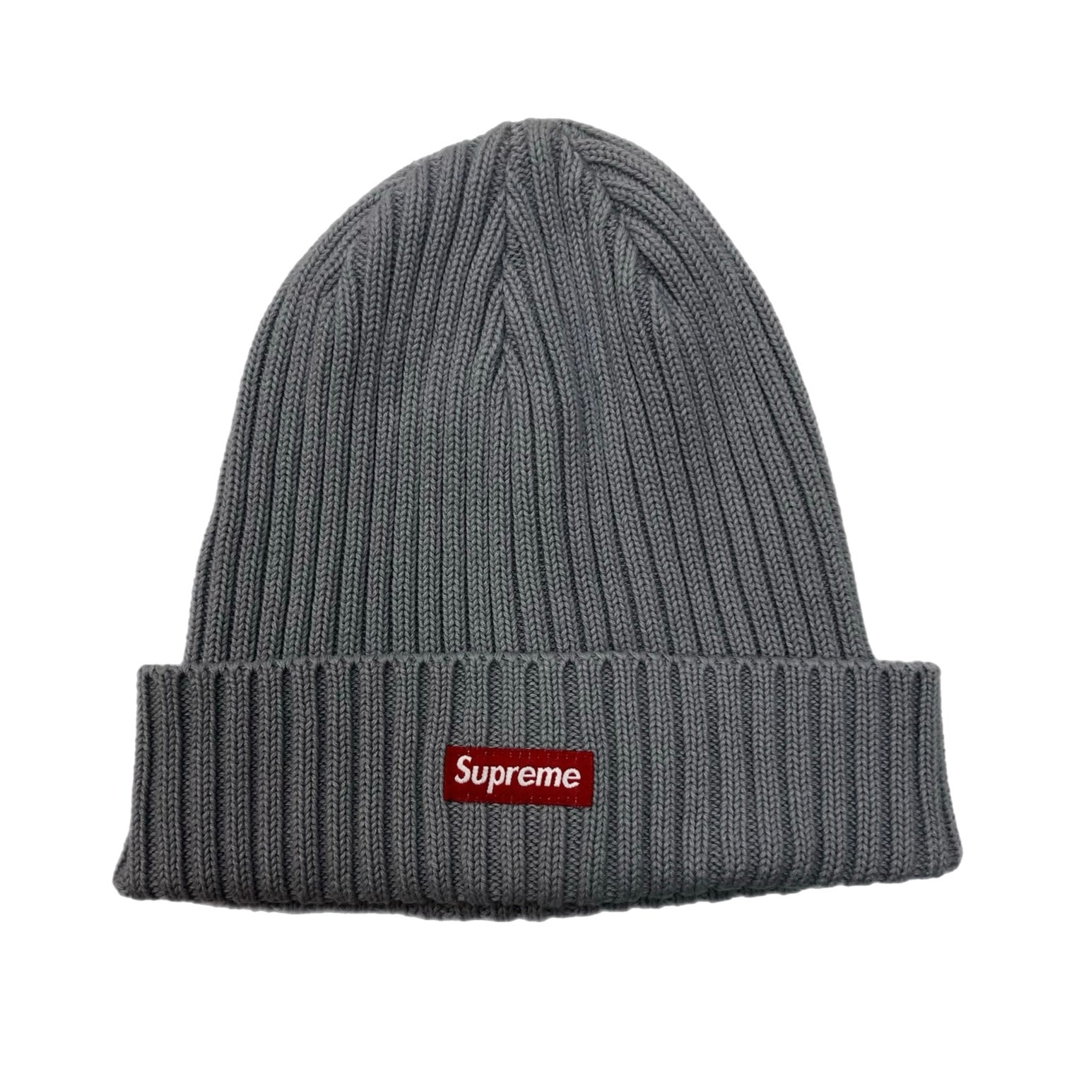 Supreme Overdyed Box Logo Beanie Metallic Grey