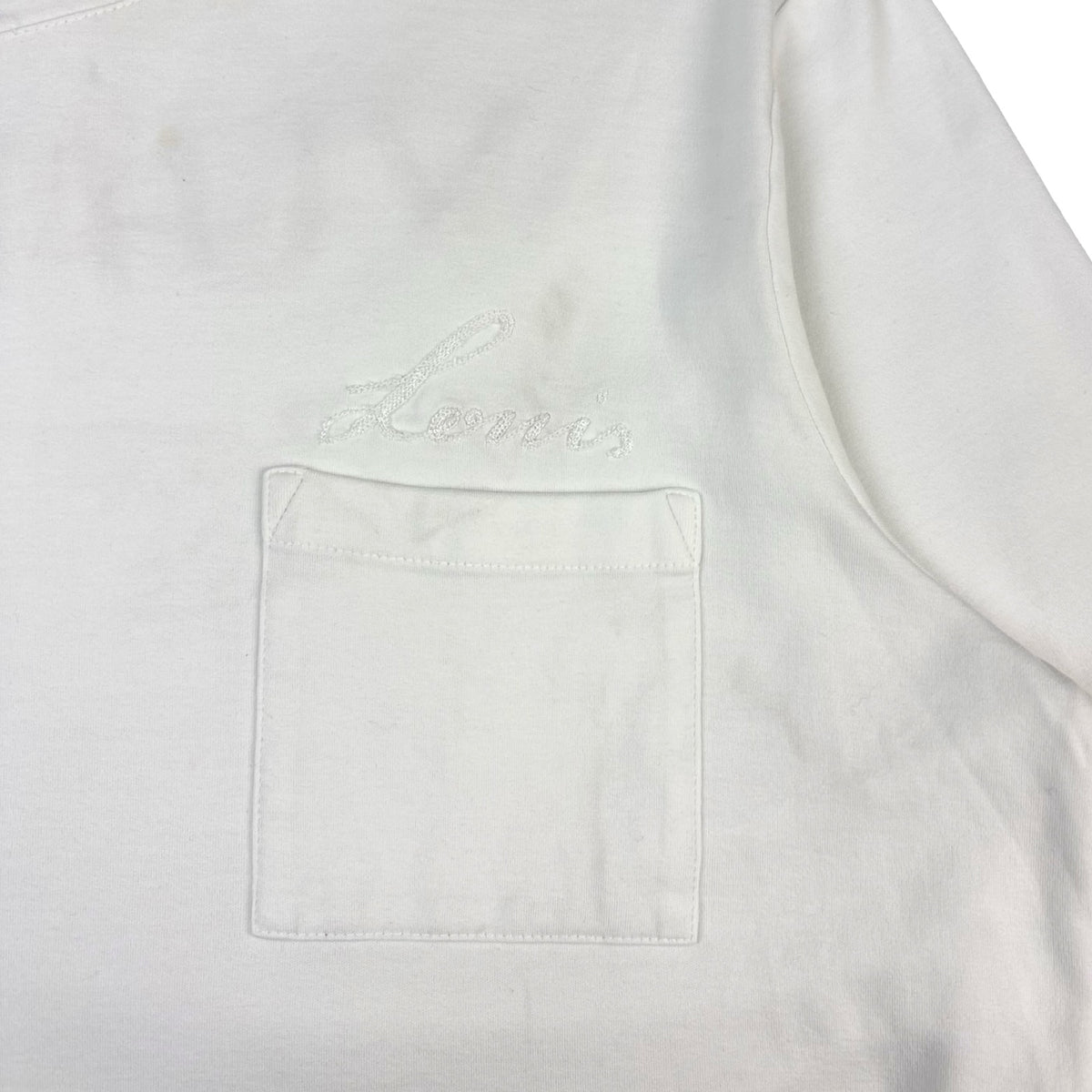 Louis Vuitton Pocket Script L/S Shirt White