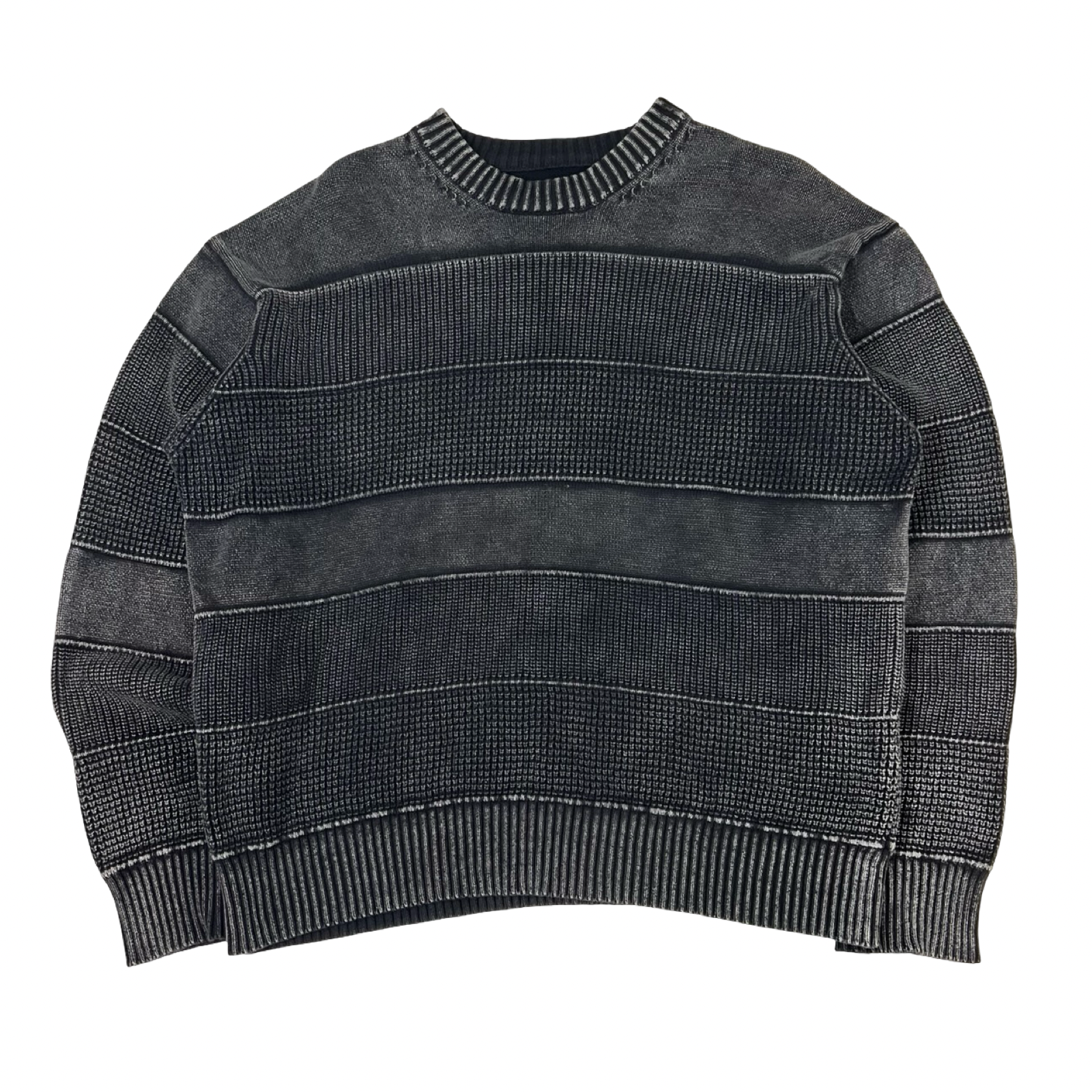 BEAMS Wide-Fit Faded Cotton Crewneck