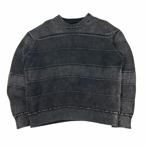 BEAMS Wide-Fit Faded Cotton Crewneck