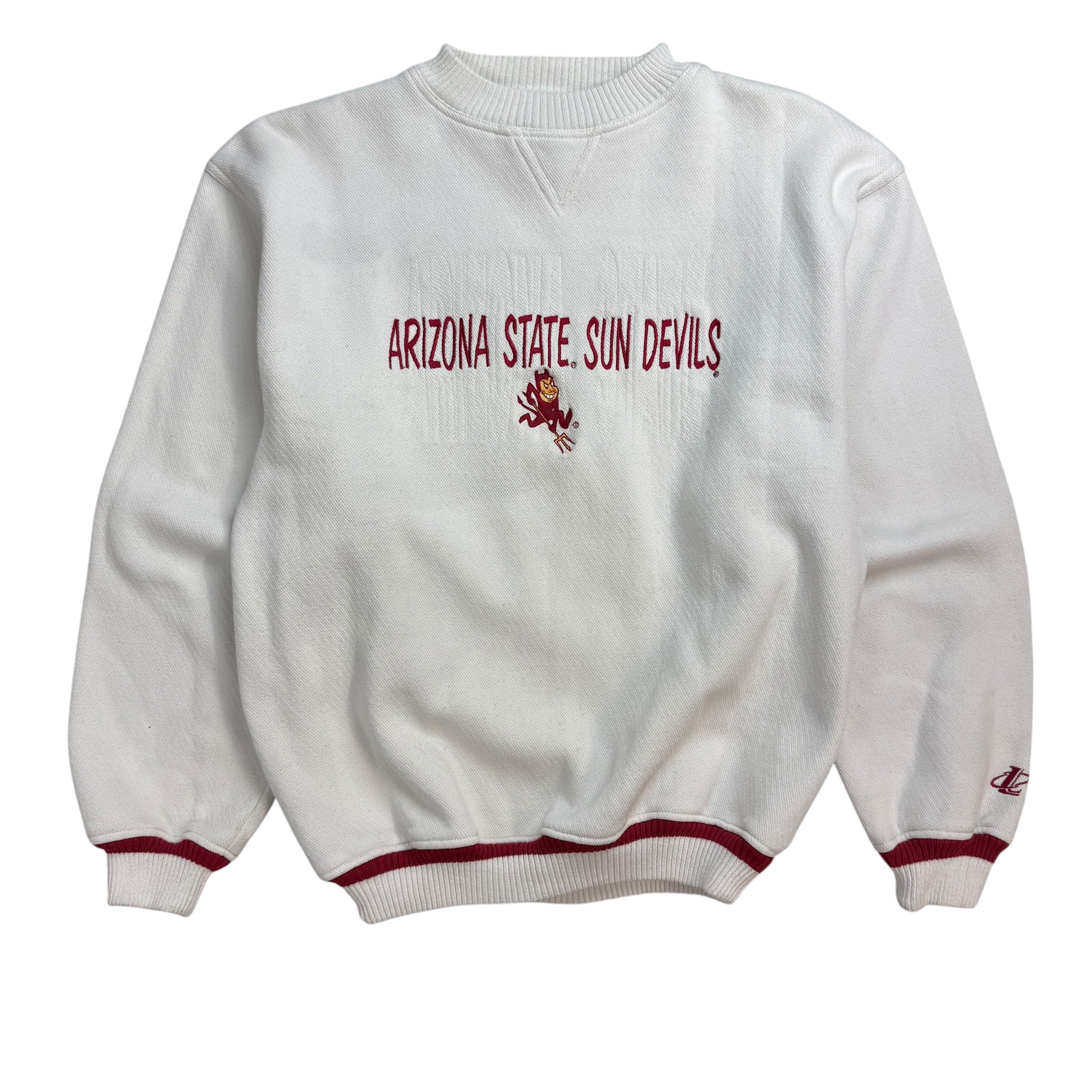 Vintage Arizona State Sun Devils Crewneck White