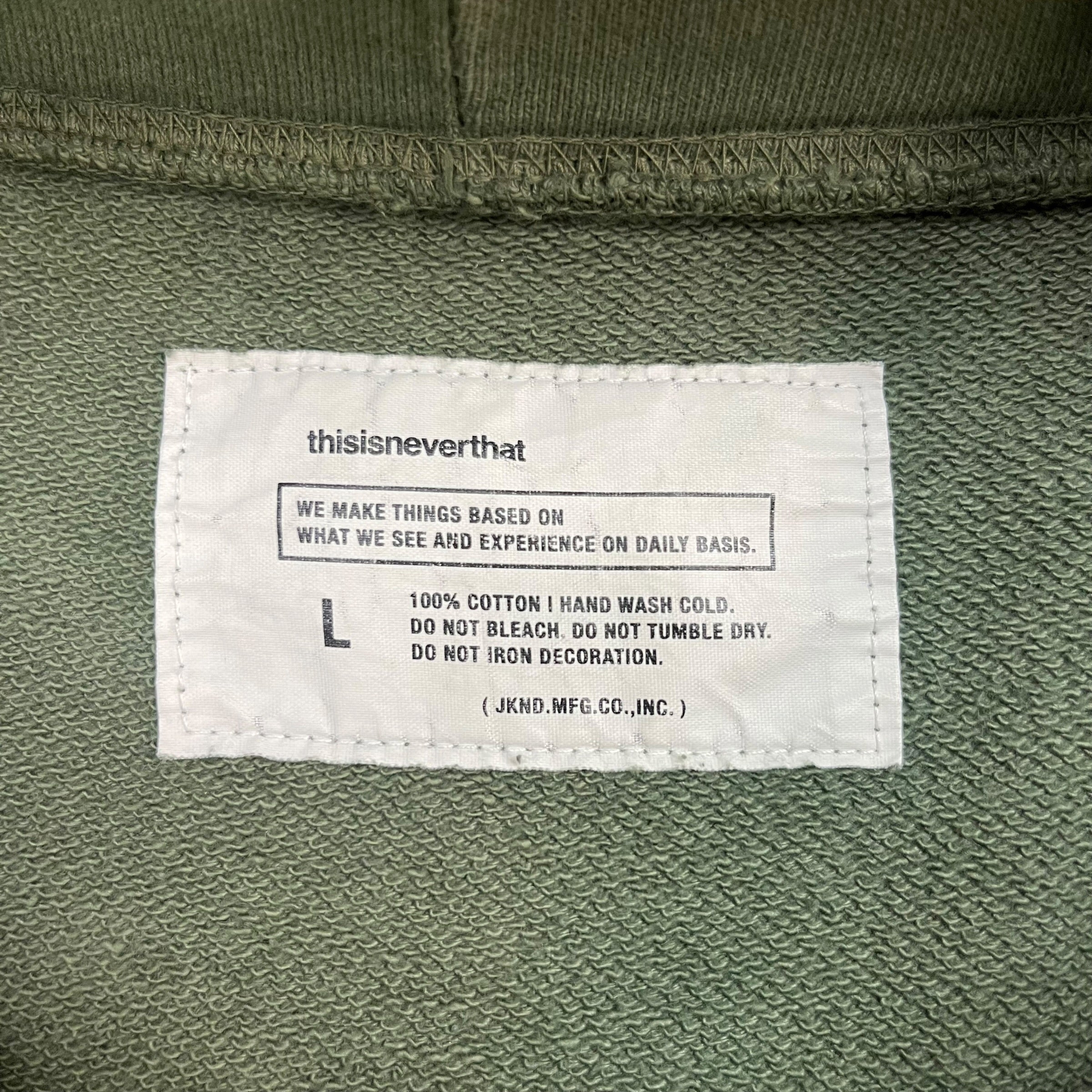 Thisisneverthat Boxer Hoodie Green