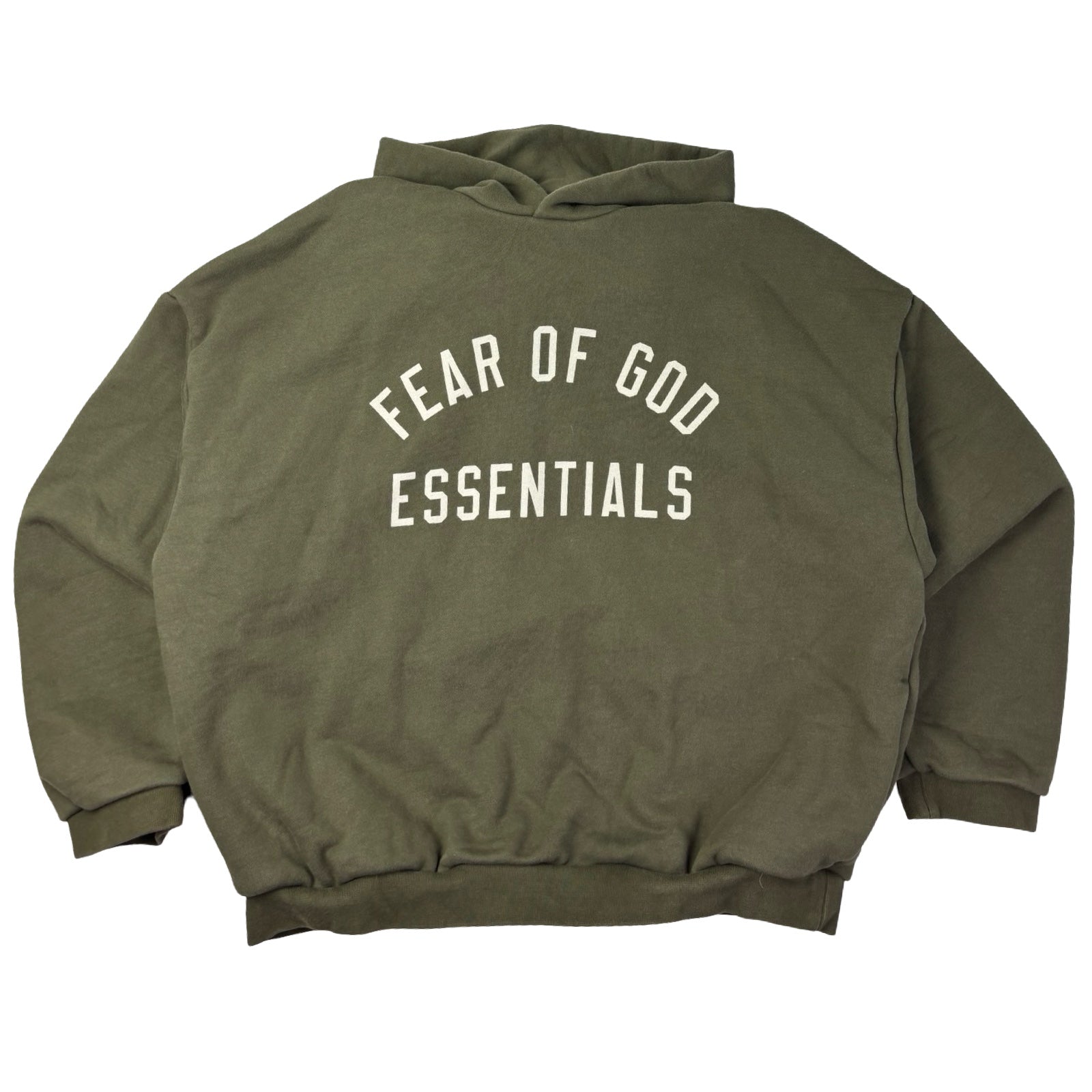 Fear Of God Essentials Fleece Hoodie Olive Green