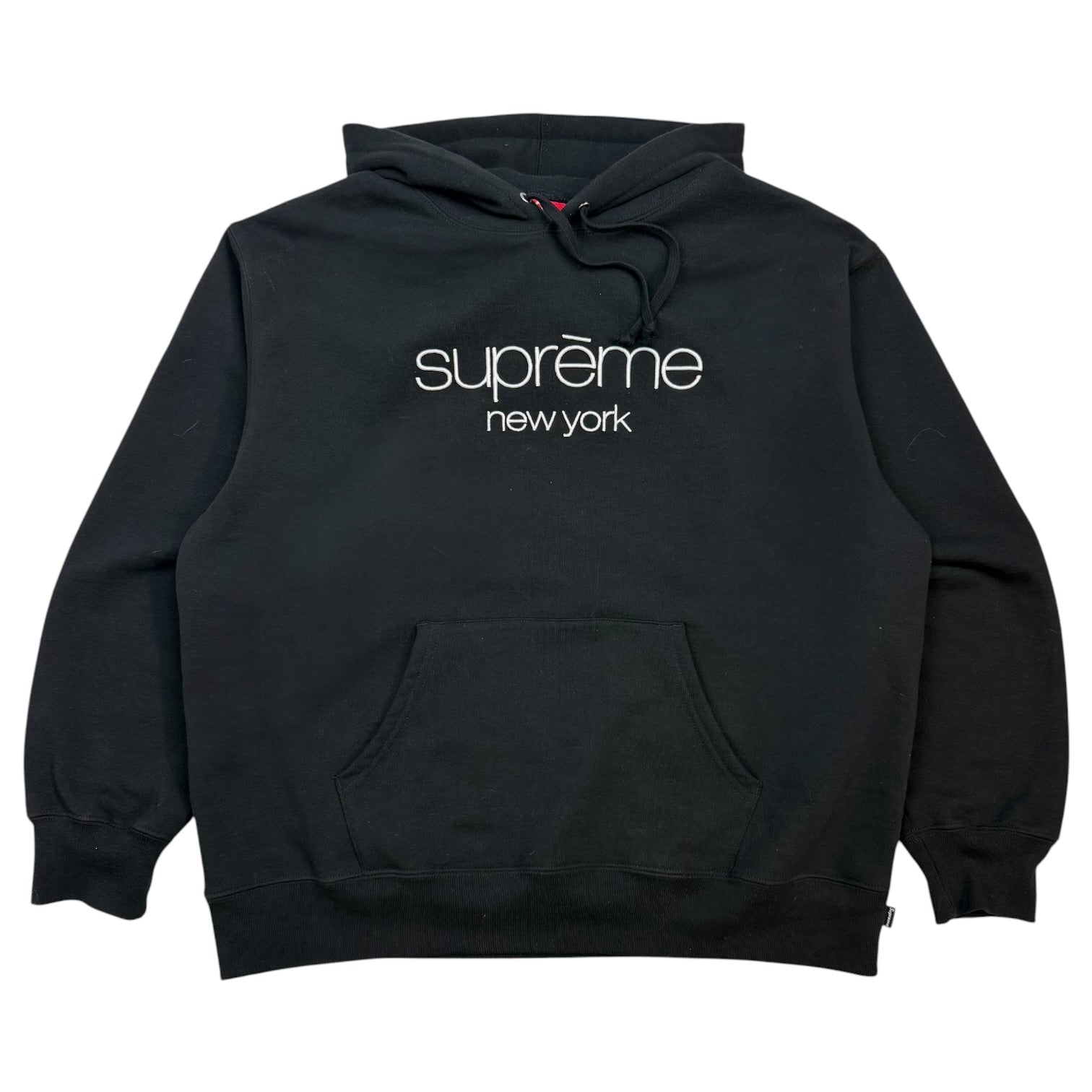 Supreme Classic Logo Hoodie Black