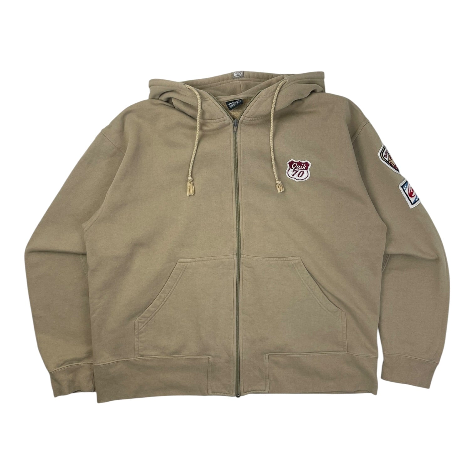 Vintage Y2K Quiksilver Zip Up Beige