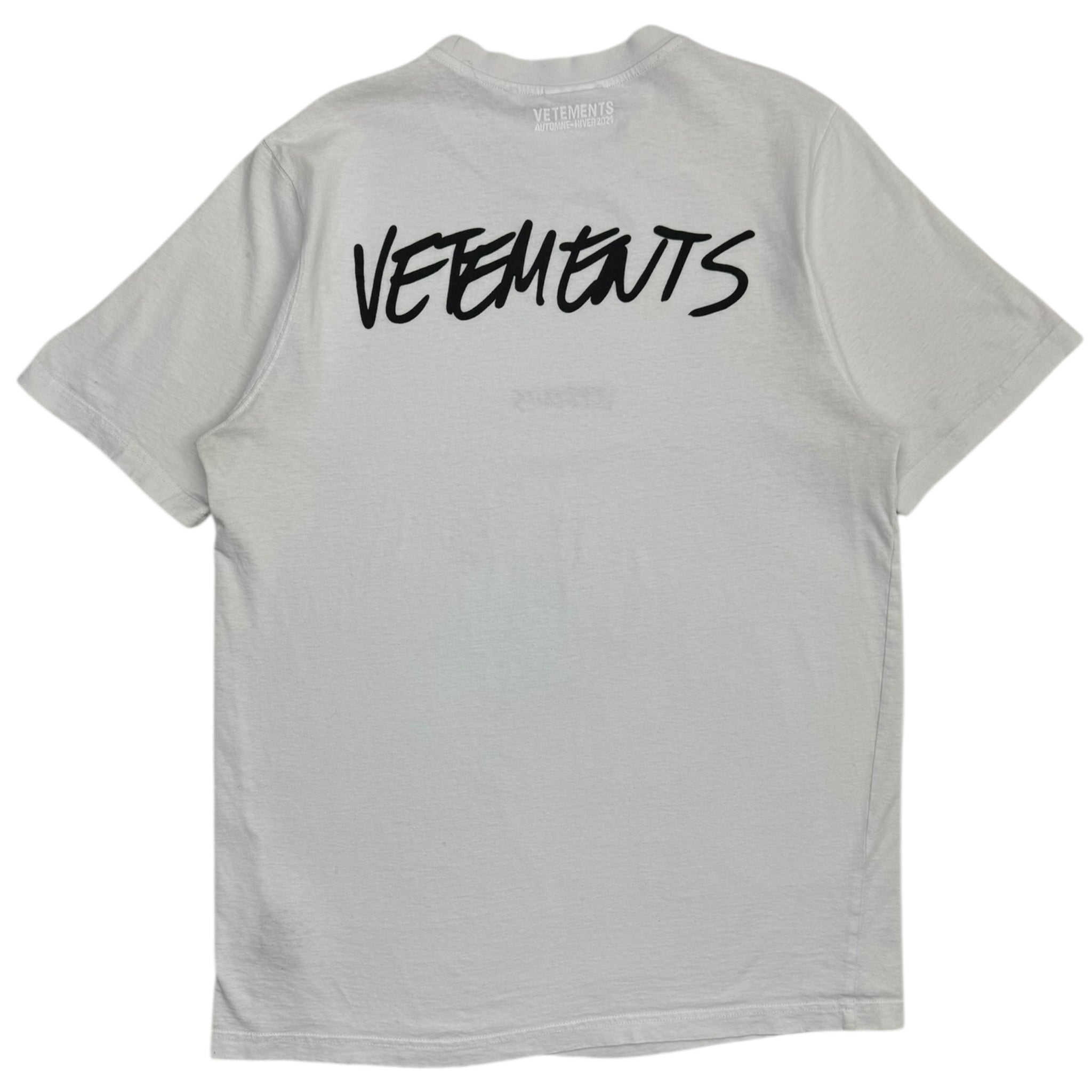 Vetements White Written Logo T-Shirt