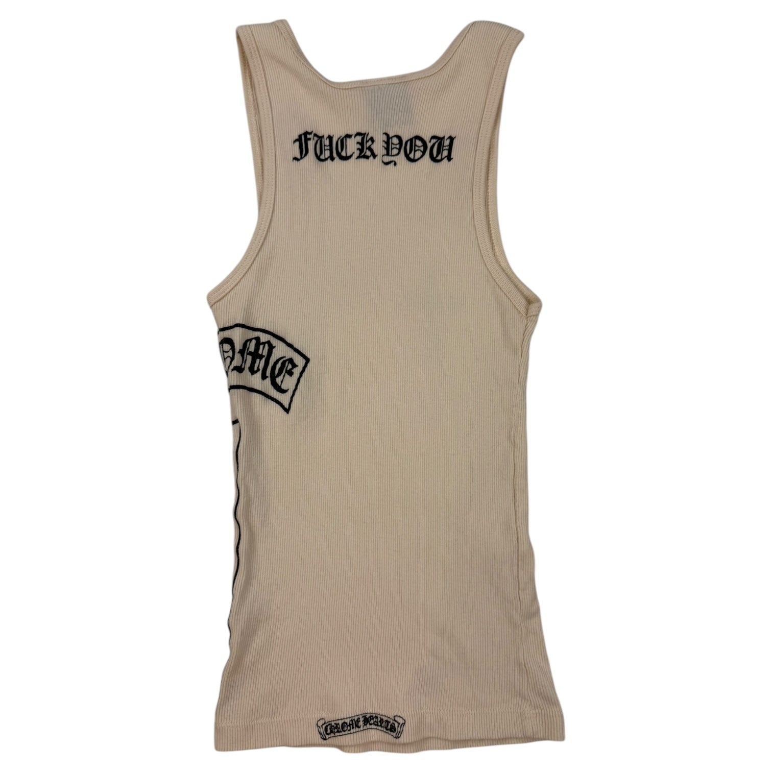 Vintage Chrome Hearts Women’s Tank Top Cream