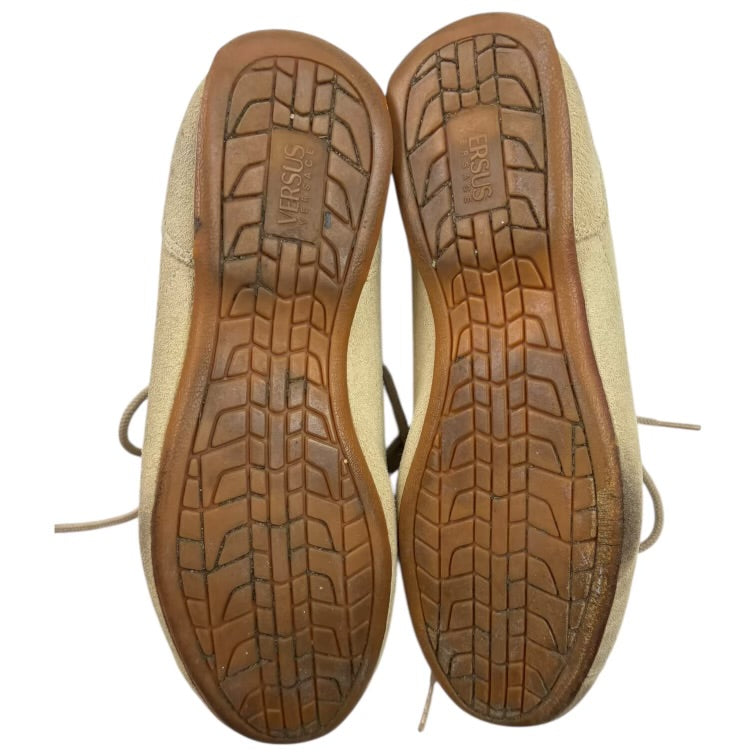 Versace Versus Suede Athletic Sneaker Tan