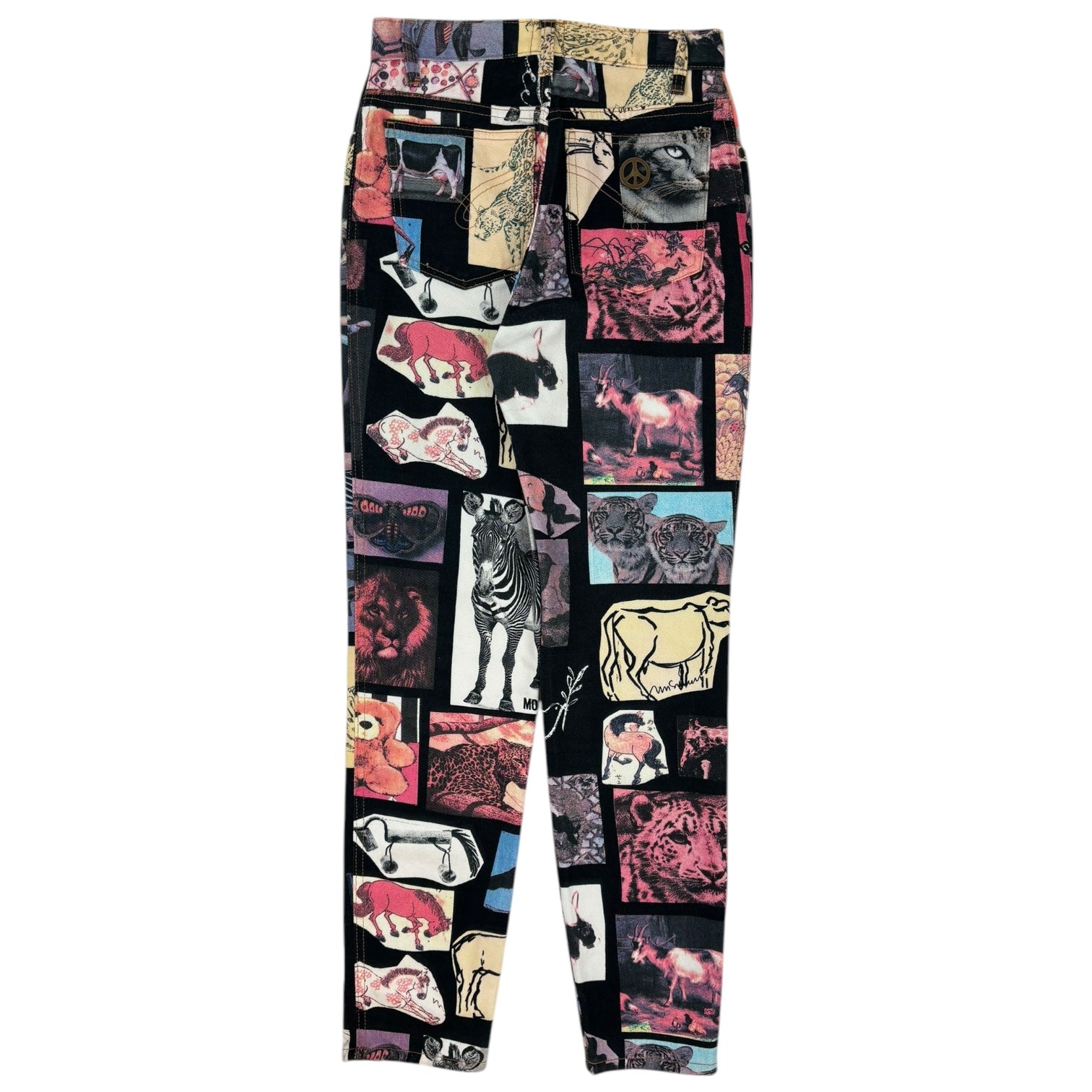 Moschino Women’s Animal Print Tapered Jeans