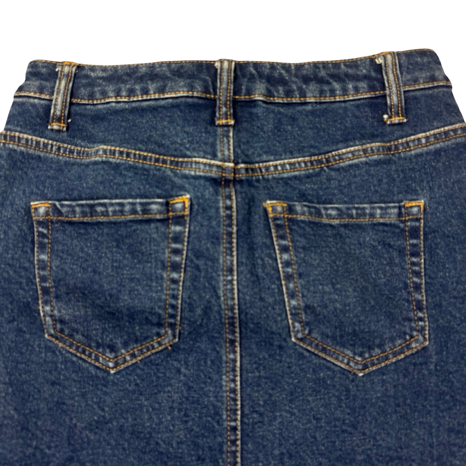 (W) Suzy Shier Jean Skirt Dark Wash