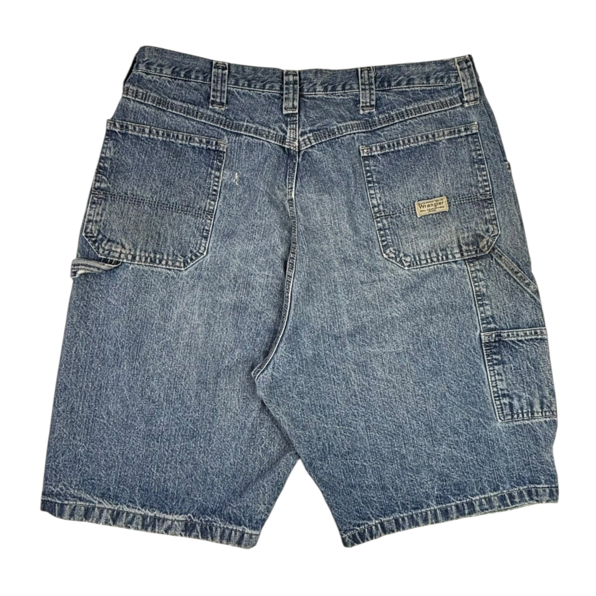 Vintage Wrangler Carpenter Jean Shorts Blue