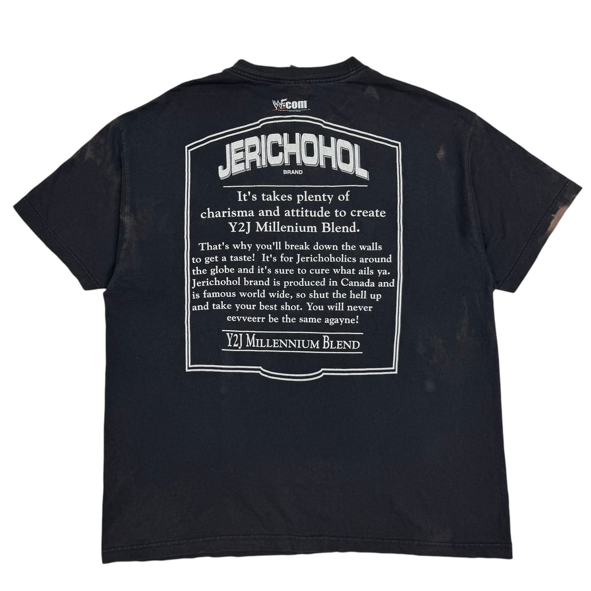 2001 WWE Chris Jericho Y2J 2000 Proof Jerichohol Tee Black