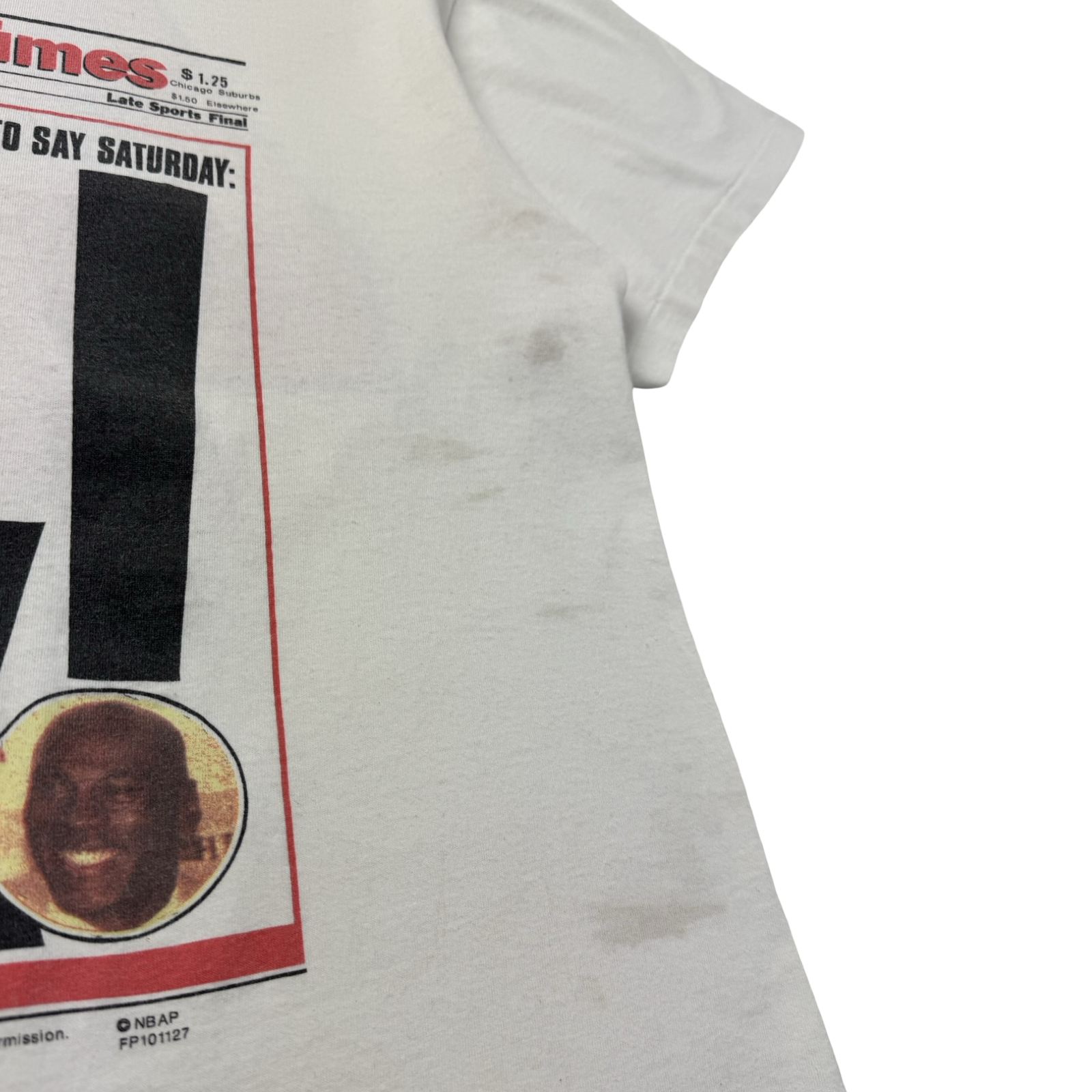 1995 Chicago Sun Michael Jordan Headline NBA T-Shirt