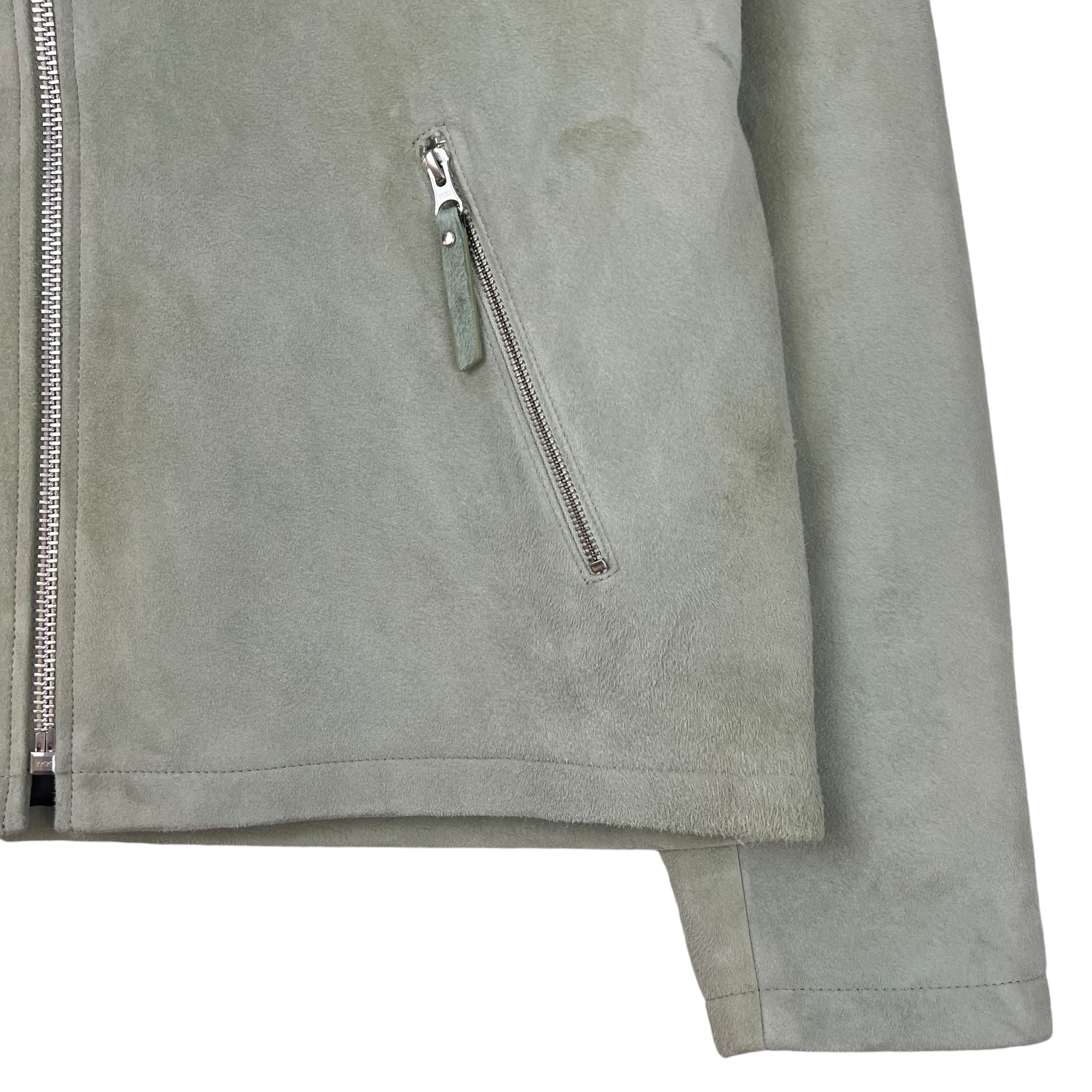 Stussy Bing Jacket Suede Green Tea