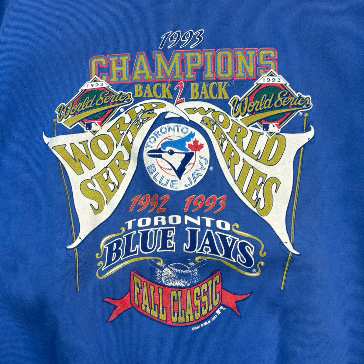 1993 Toronto Blue Jays "Back 2 Back" Champs Crew Neck