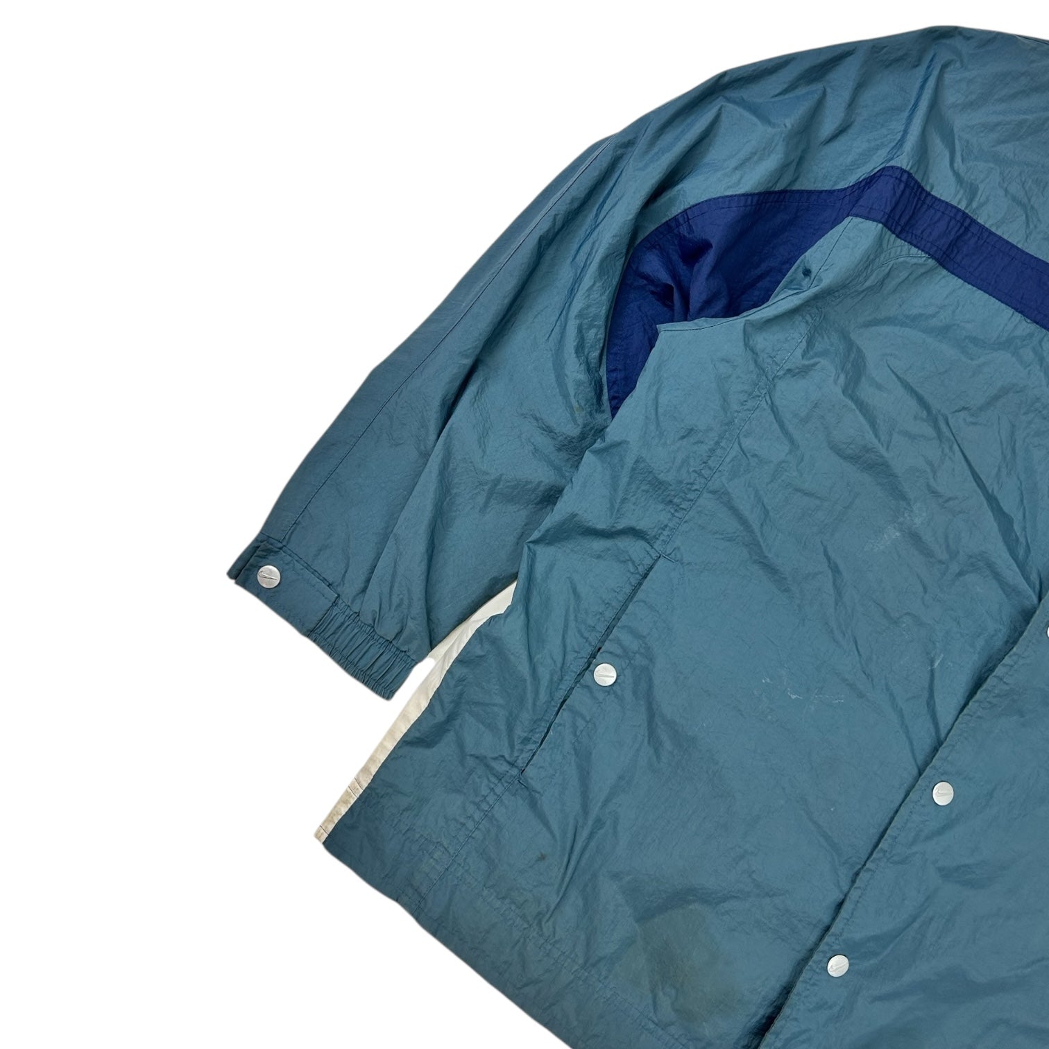 Vintage Nike Button Snap Windbreaker Coat Green