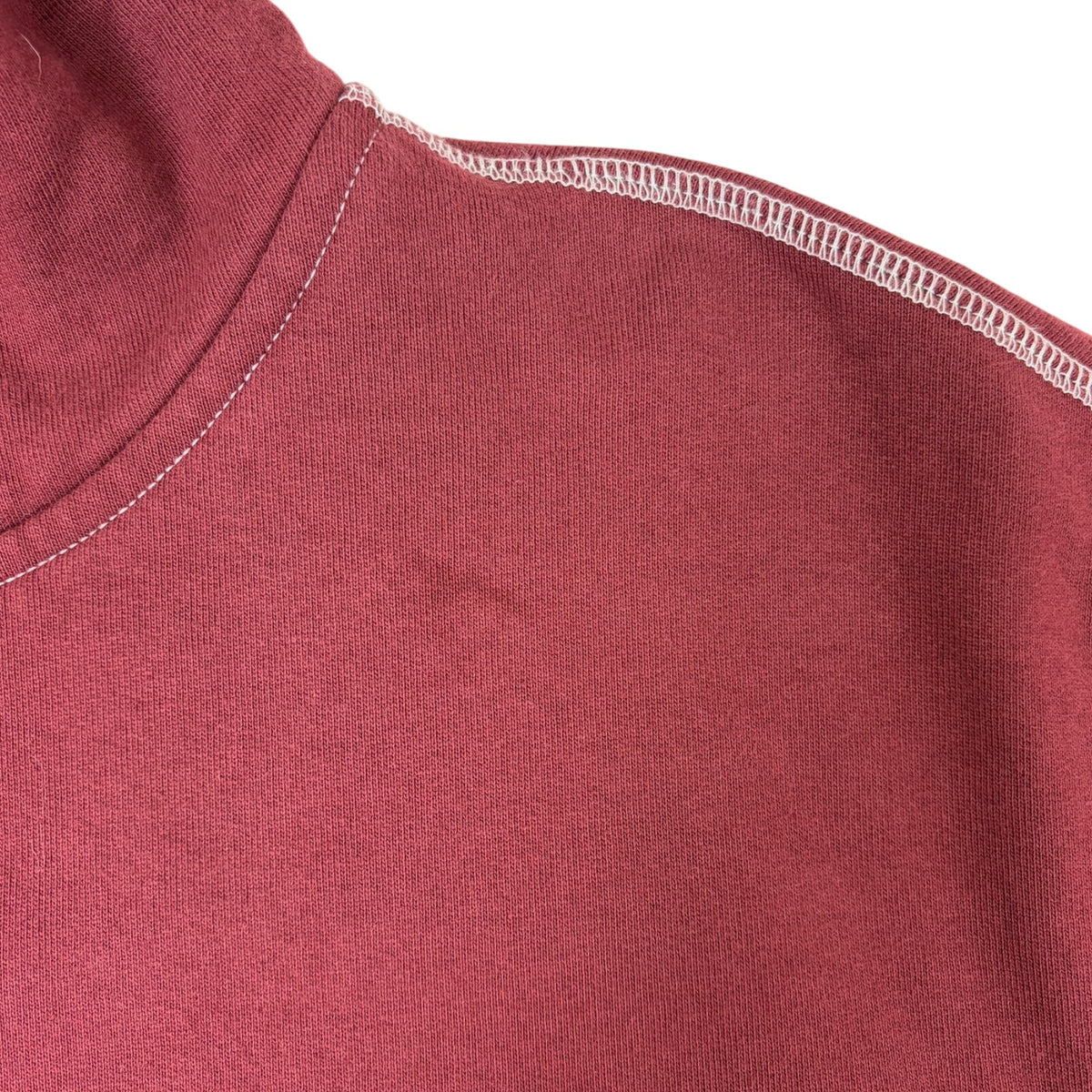 OVO Contrast Stitch Hoodie Burgundy