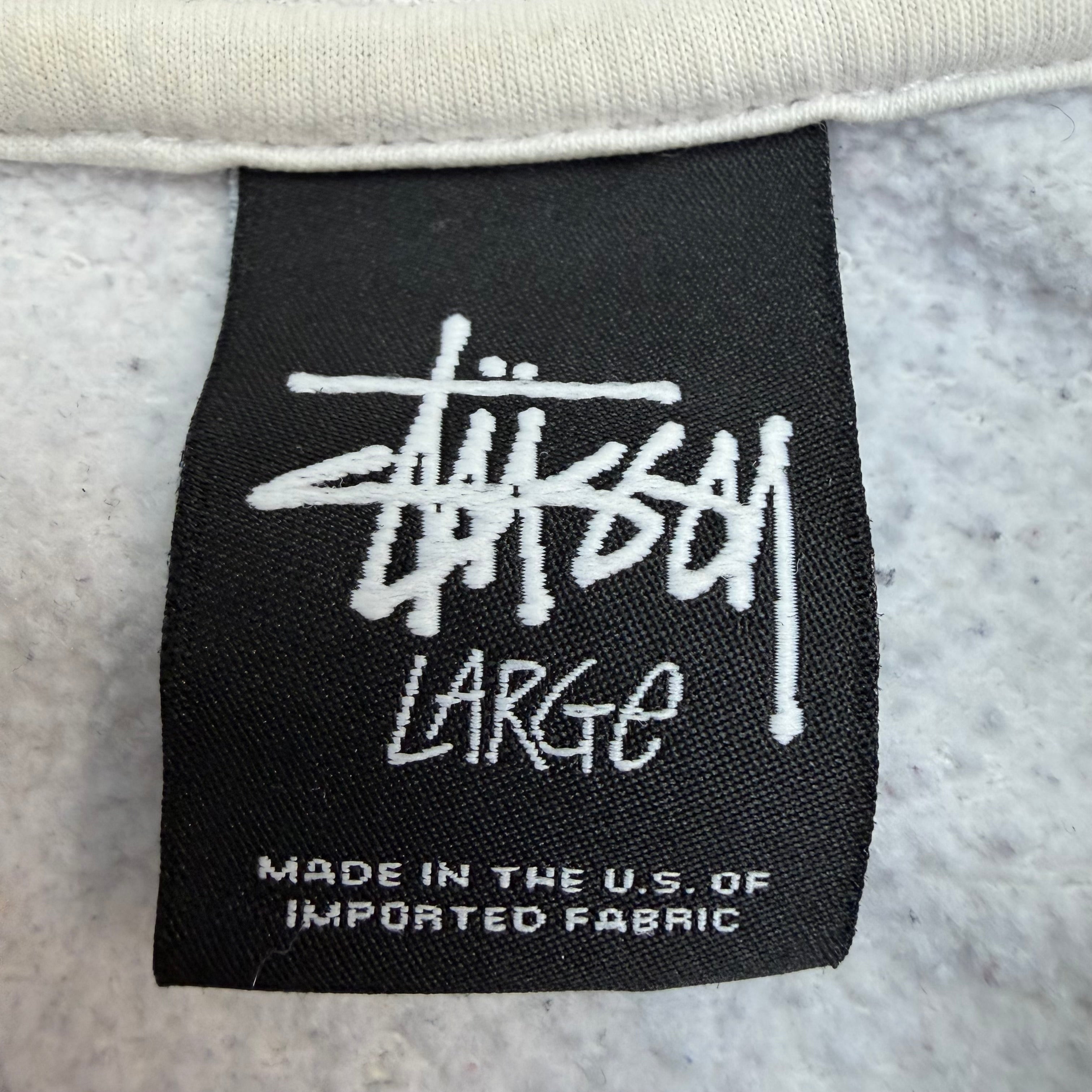 Stussy Overprint City Crewneck White