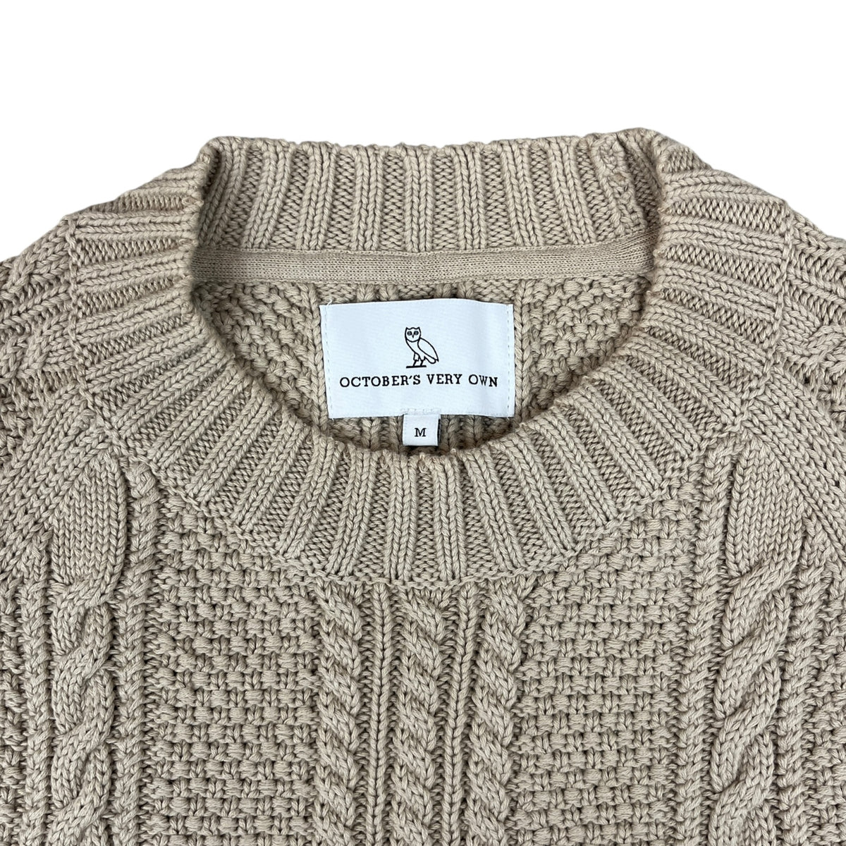 OVO Crest Cable Knit Sweater