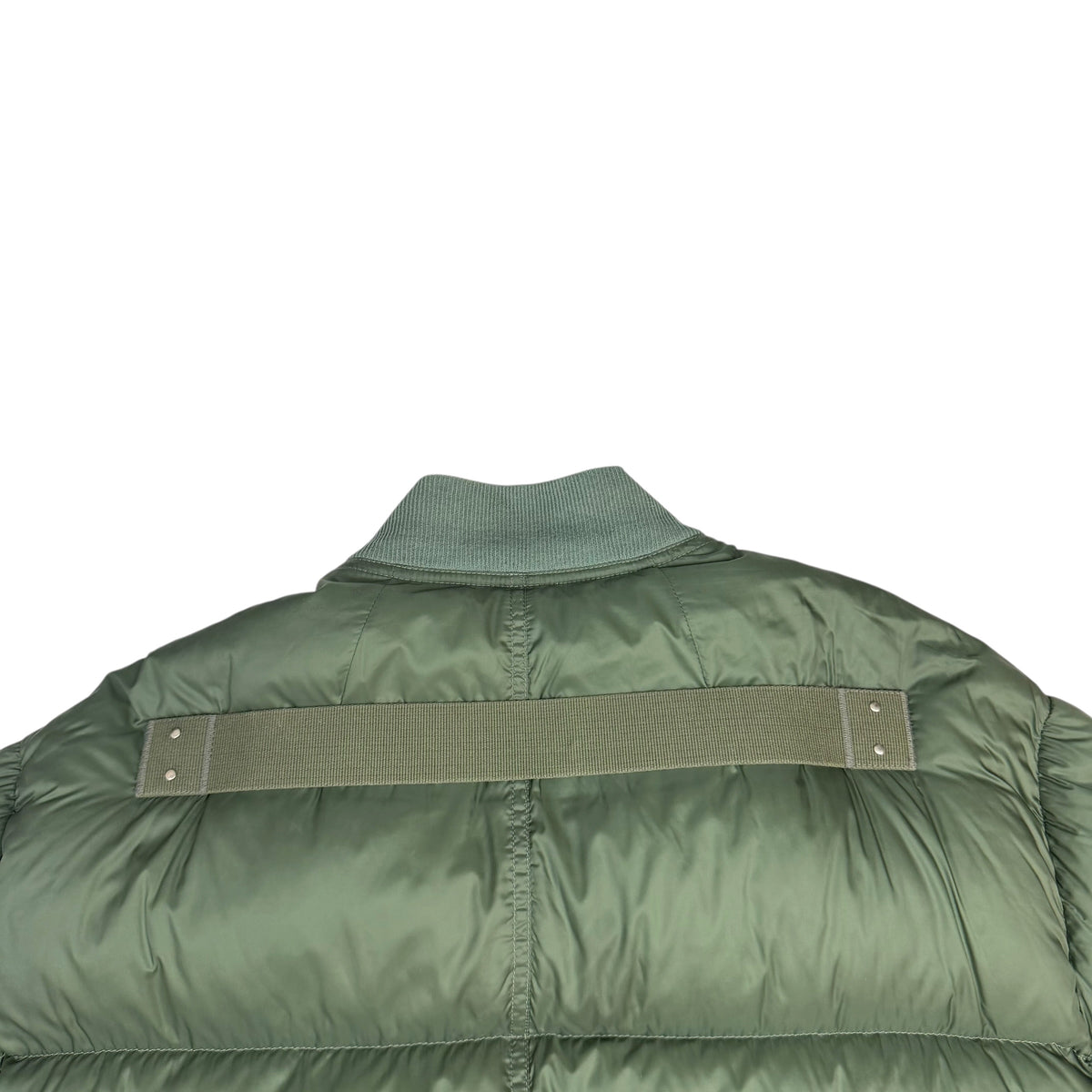 Rick Owens FW21 Gethsemane Flight Puffer Jacket Green
