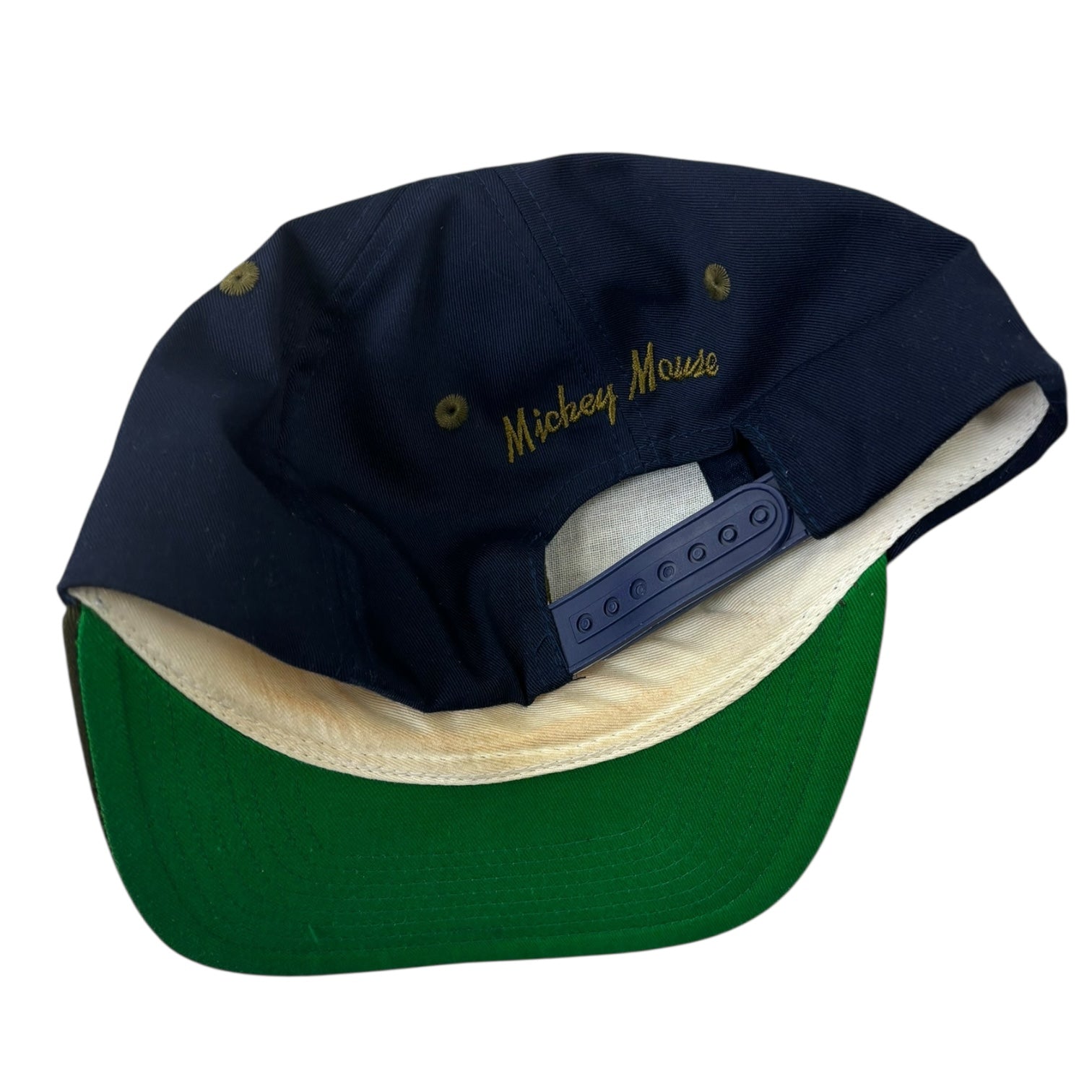 Vintage Mickey Mouse Monogram SnapBack Hat Navy