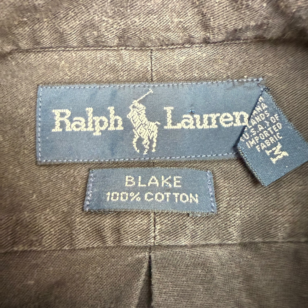 Vintage Polo Ralph Lauren Blake Button Up Shirt Black