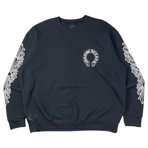 Chrome Hearts Horseshoe Crewneck Black