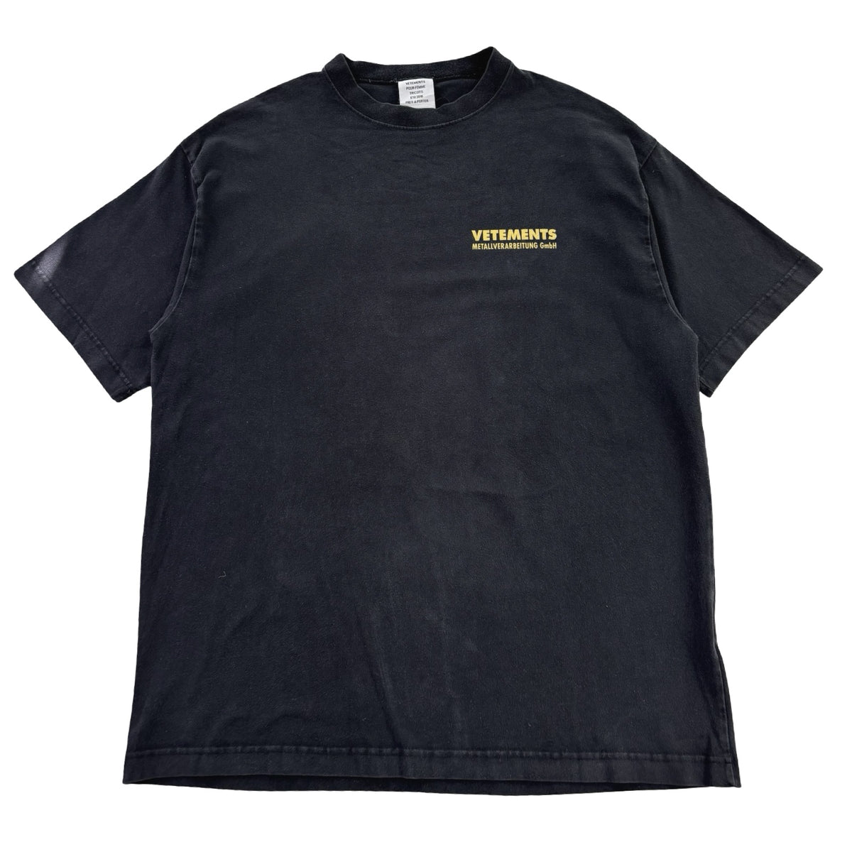 Vetements Metallverarbeitung GmbH T-Shirt Faded Black